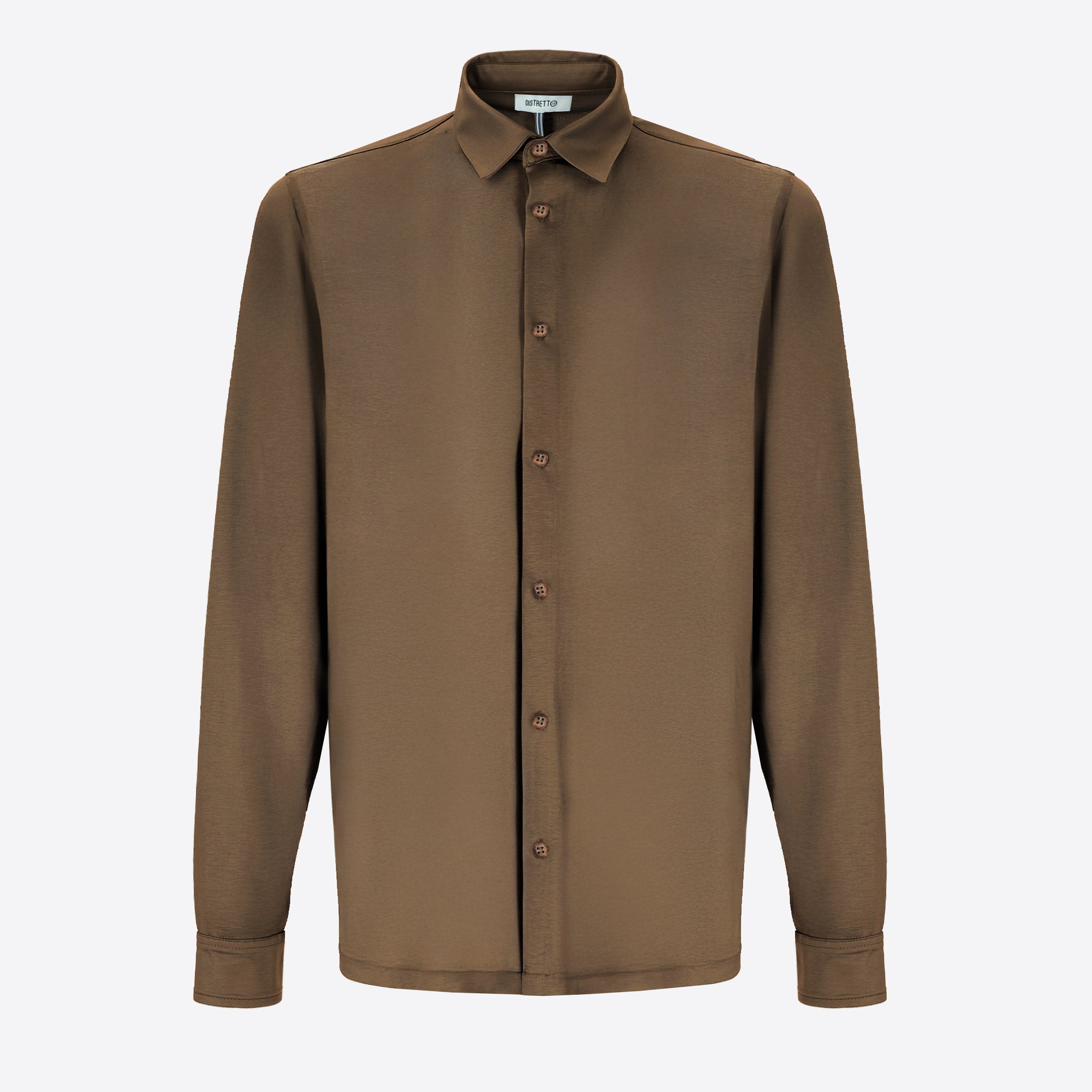 Camicia Menta In Tessuto Cotone/Modal Mano Fresca