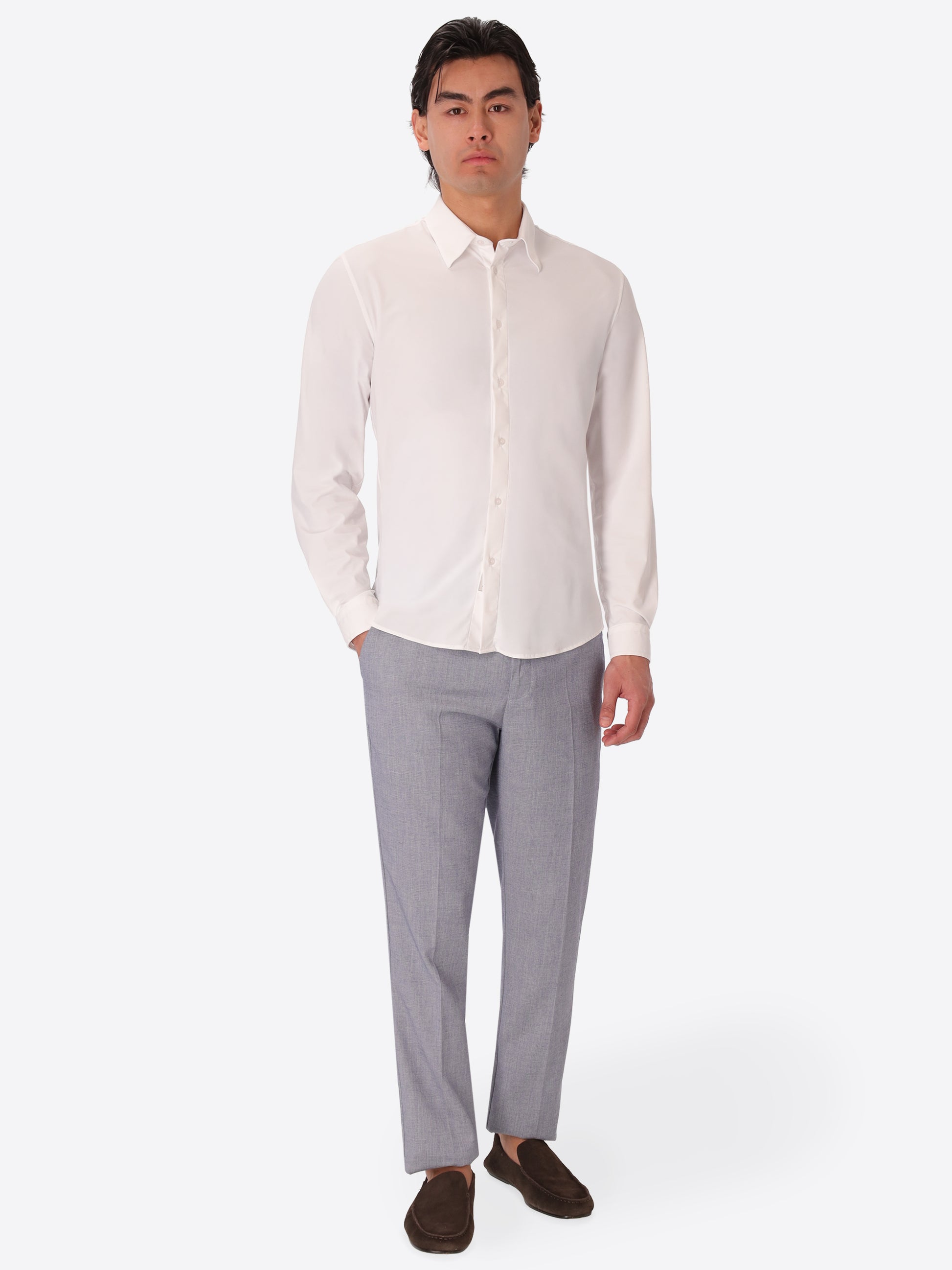 Tevo Hemd Aus Technischem Stretch-Jersey Mit Atmungsaktiver