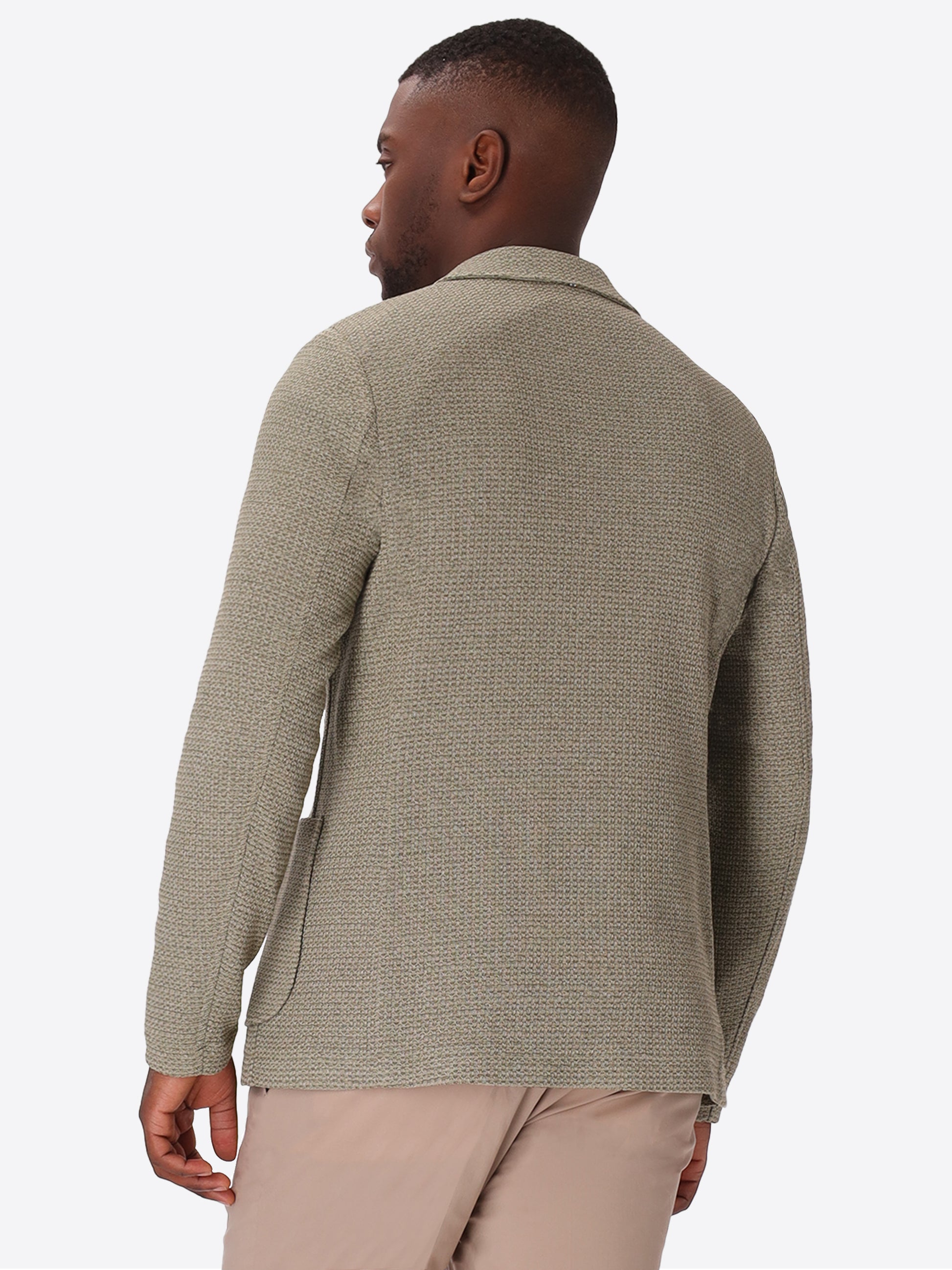 Jacket Regi In Melange Jersey Knit Stretch Fabric - Icon