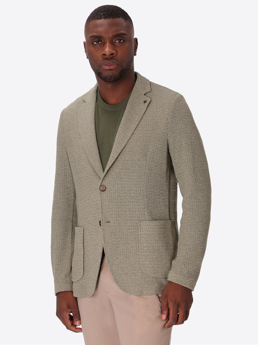 Jacket Barcellona In Stretch Cotton Blend Fabric