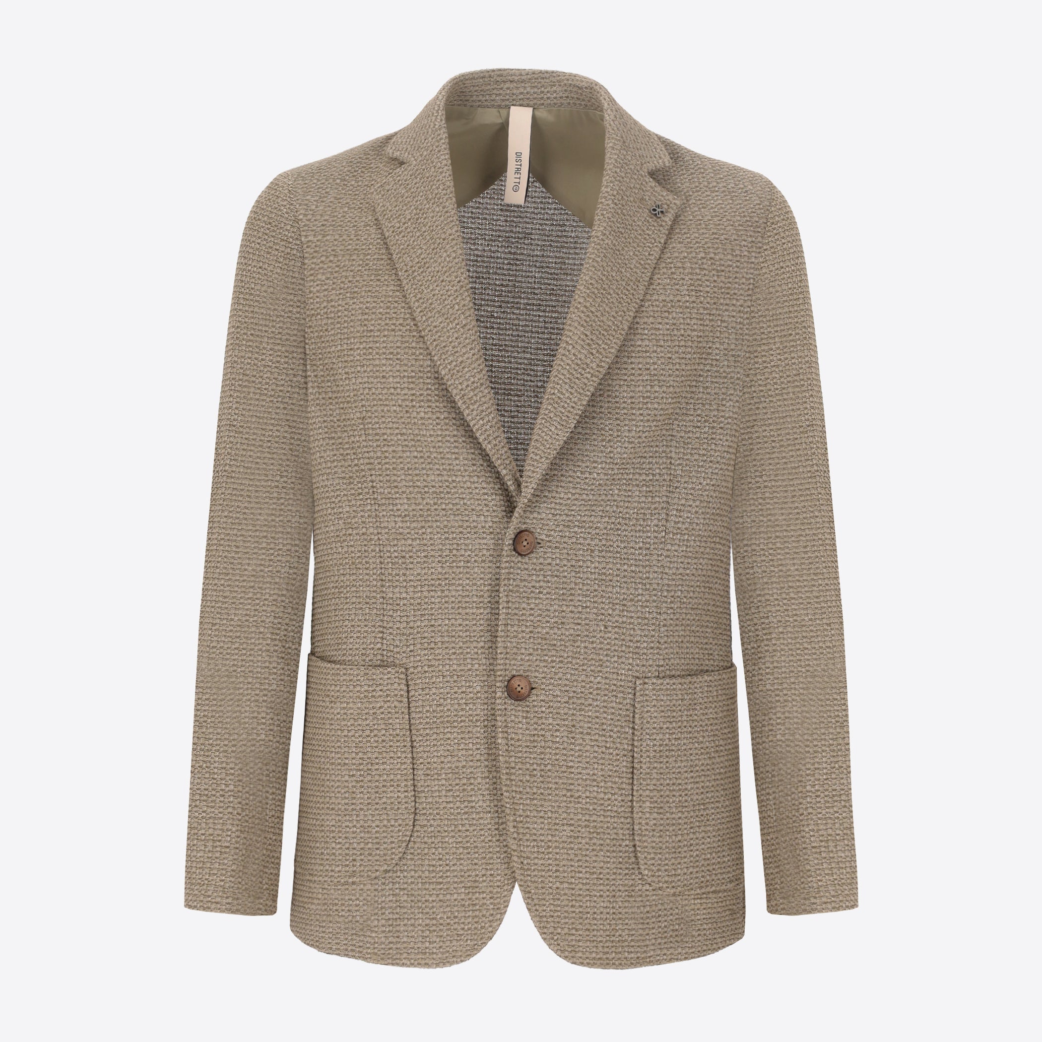 Jacket Barcellona In Stretch Cotton Blend Fabric