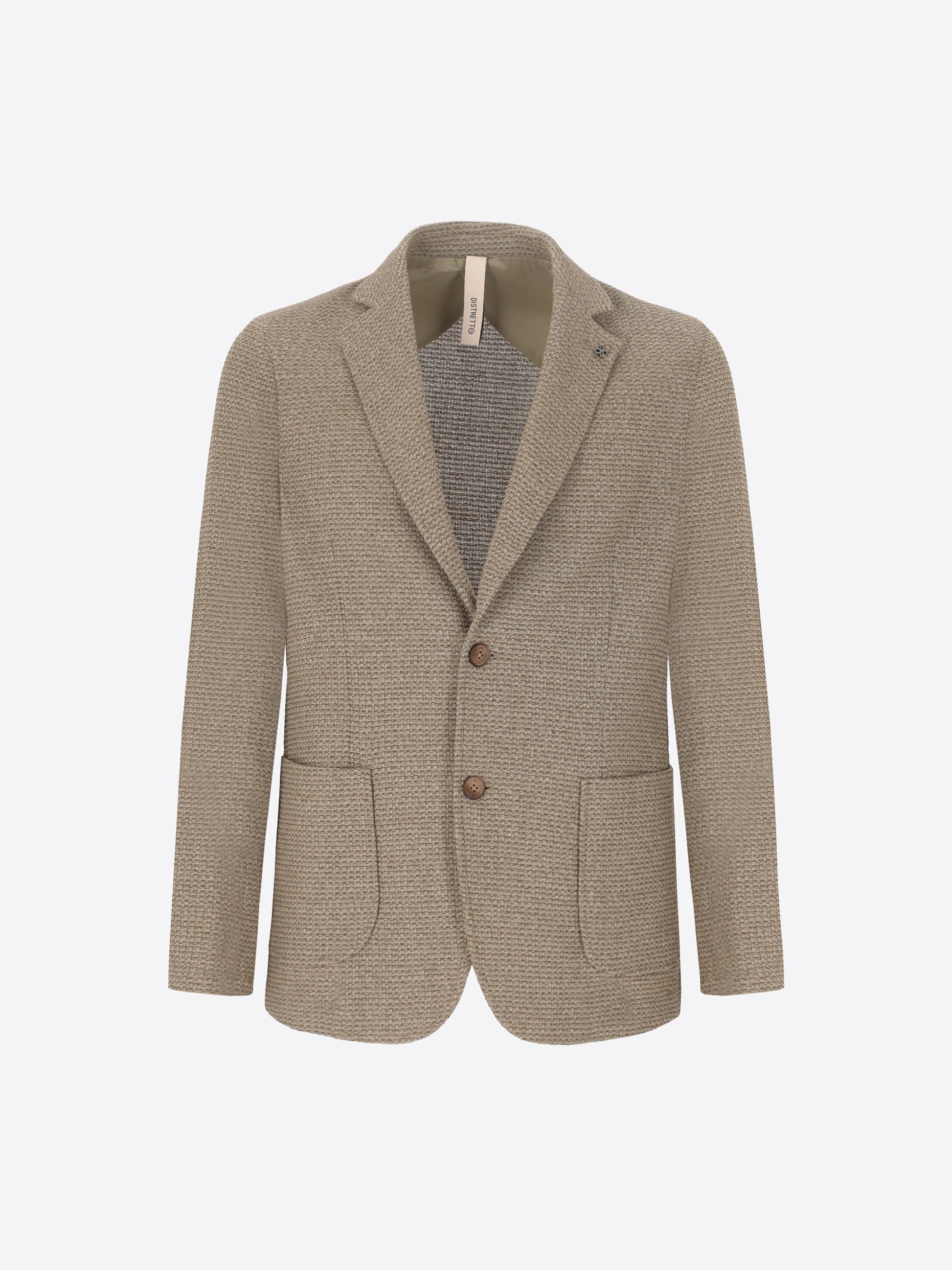 Jacket Barcellona In Stretch Cotton Blend Fabric