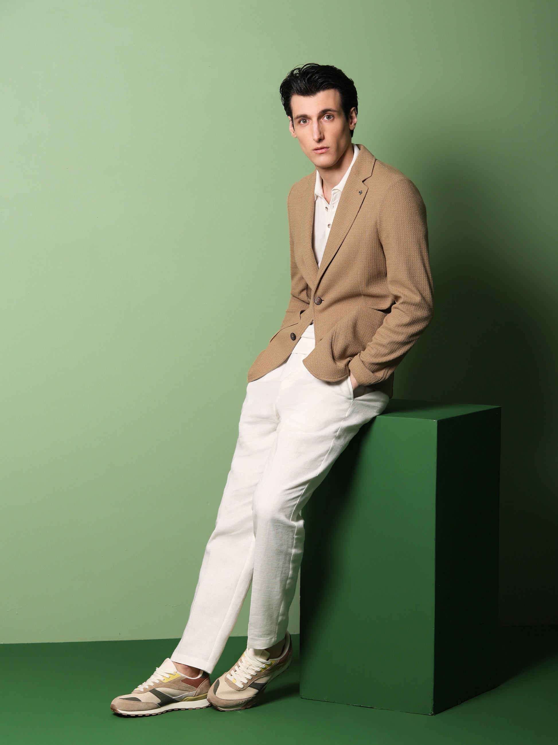 Rufino Jacke Aus Jersey-Strickgewebe Mit Stretch