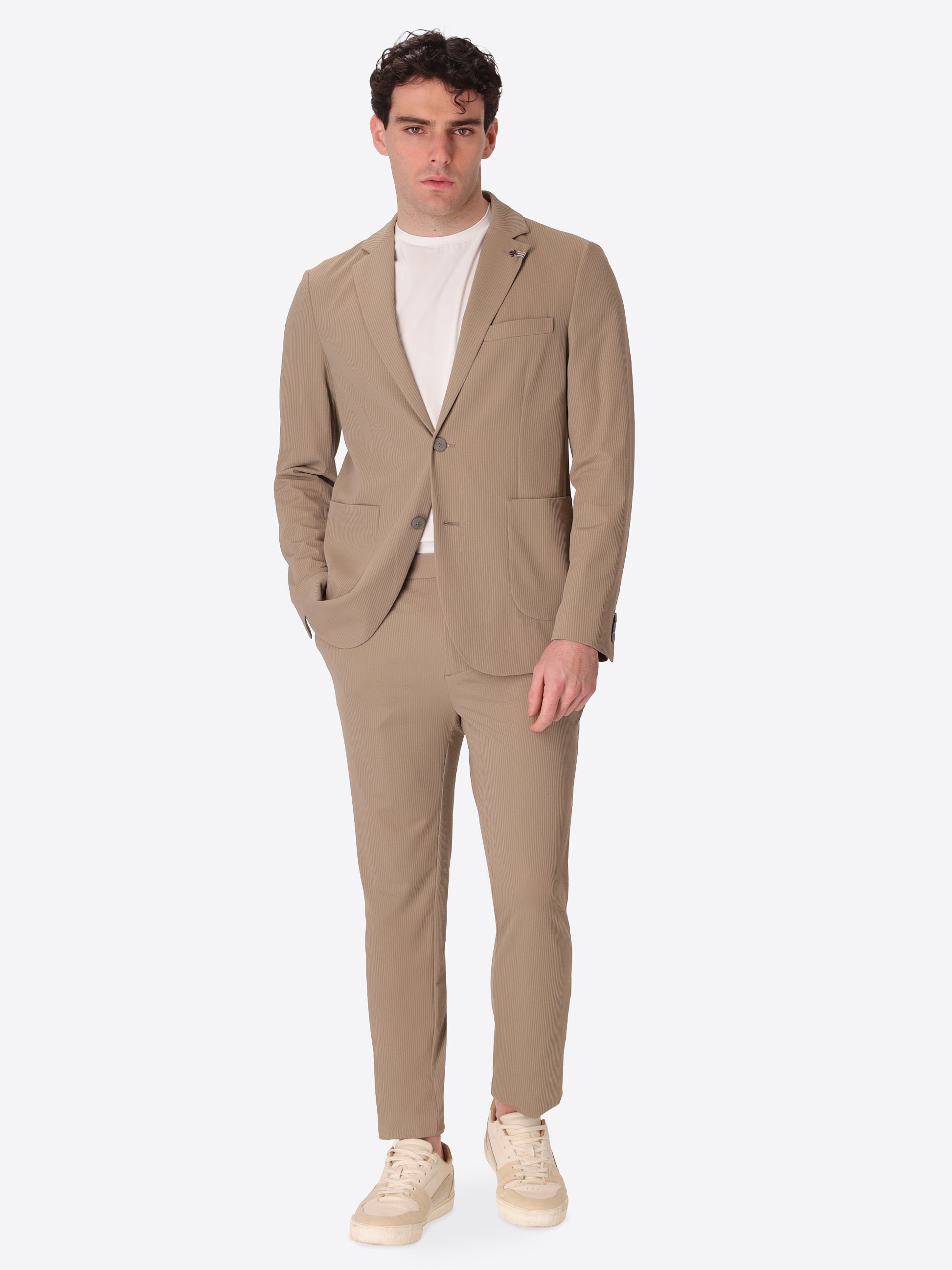 High-Perform12 Jacke Leccio Aus Technischem Stretchgewebe Mit Reliefstreifen