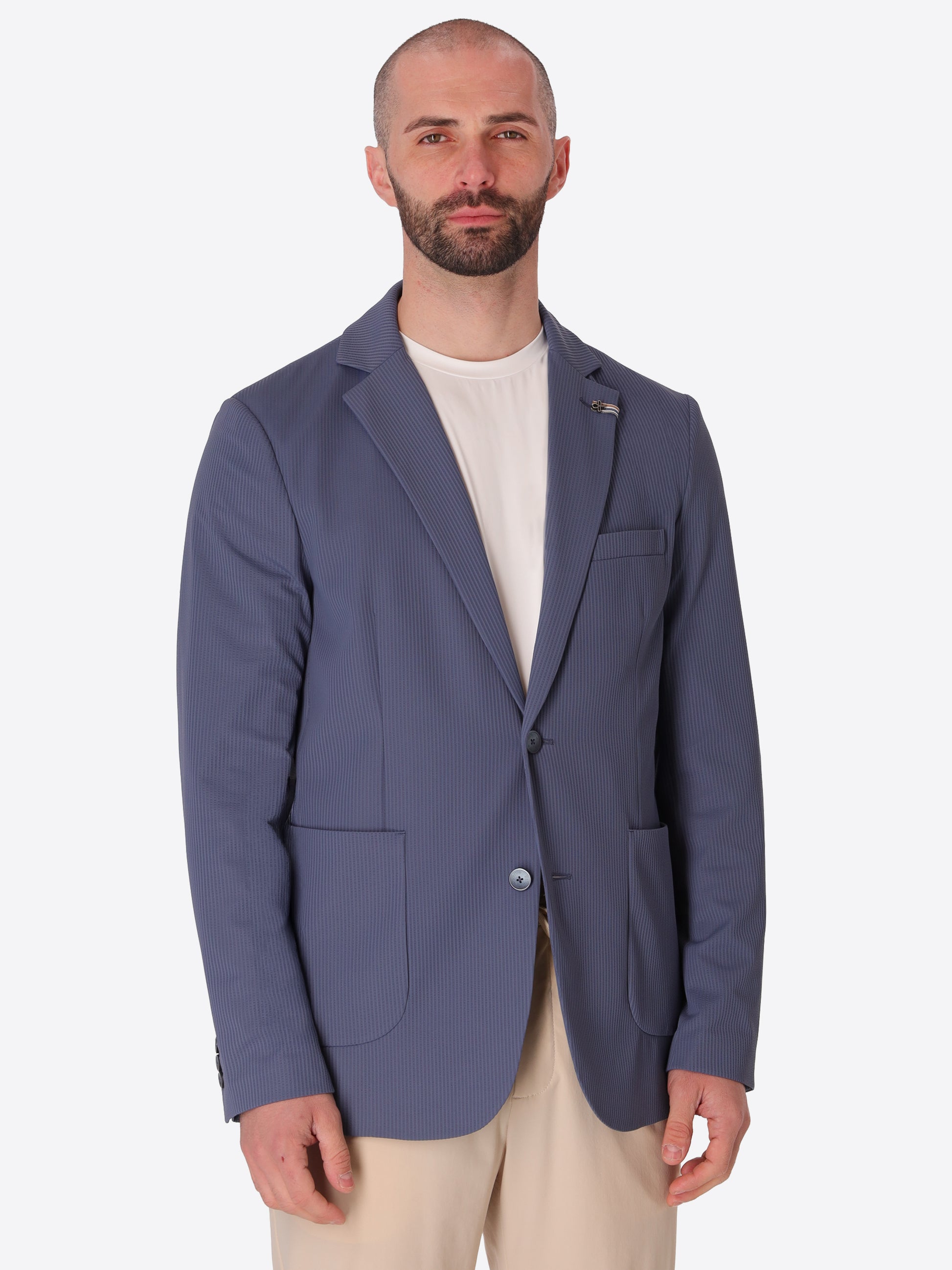 High-Perform12 Jacke Leccio Aus Technischem Stretchgewebe Mit Reliefstreifen