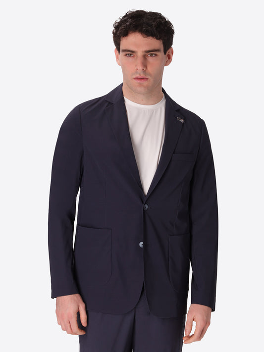 High-Perform12 Jacke Sequoia Aus Bedrucktem Mikrostruktur-Gewebe