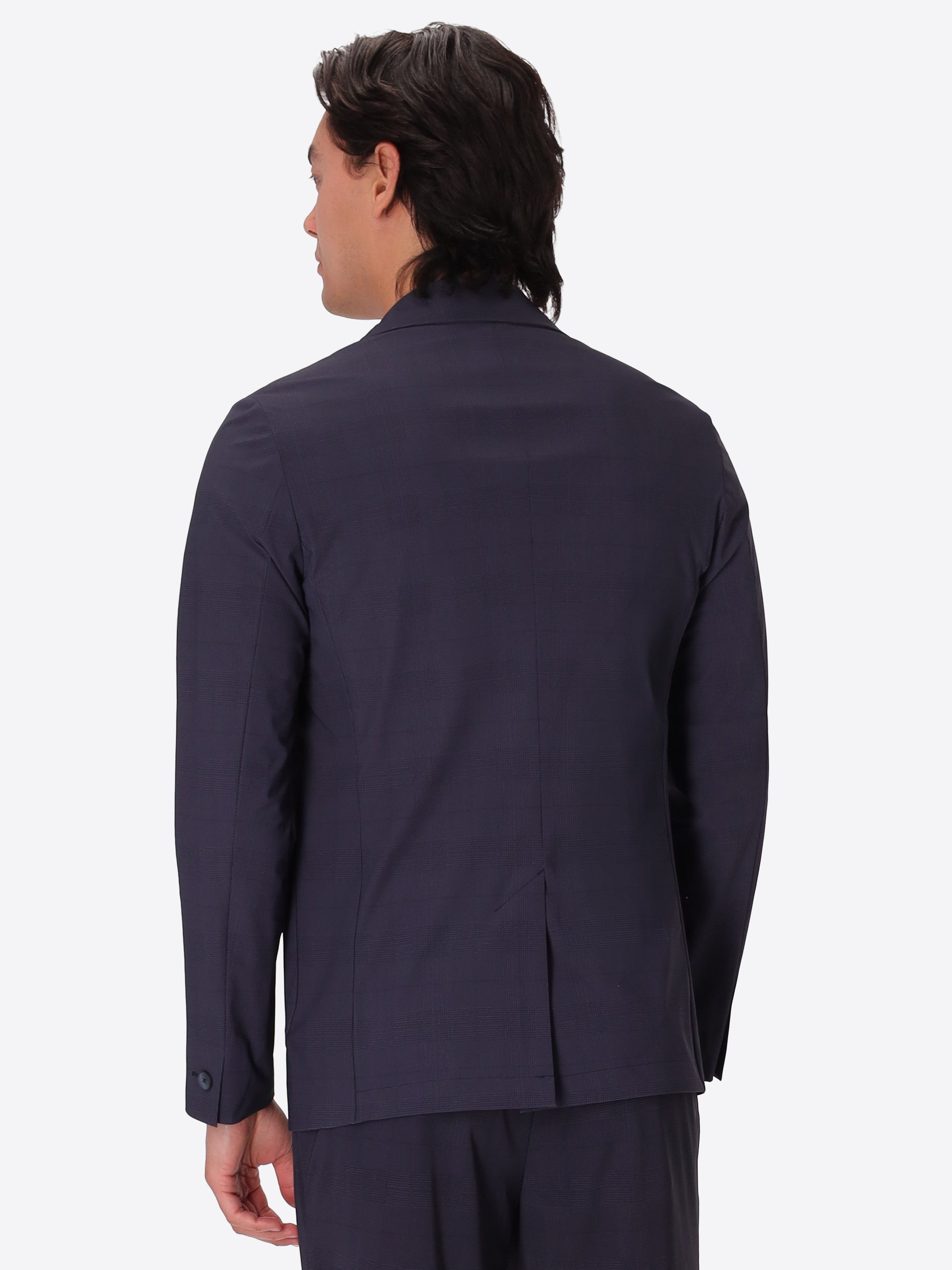 High-Perform12 Jacket Quercia In Technical Active Stretch Prince Of Wales Fabric