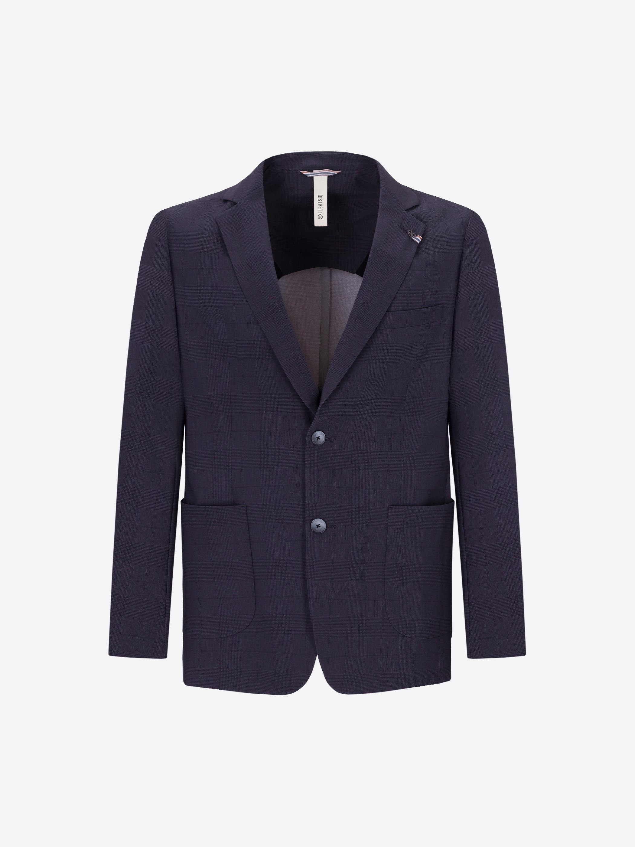 High-Perform12 Jacket Quercia In Technical Active Stretch Prince Of Wales Fabric