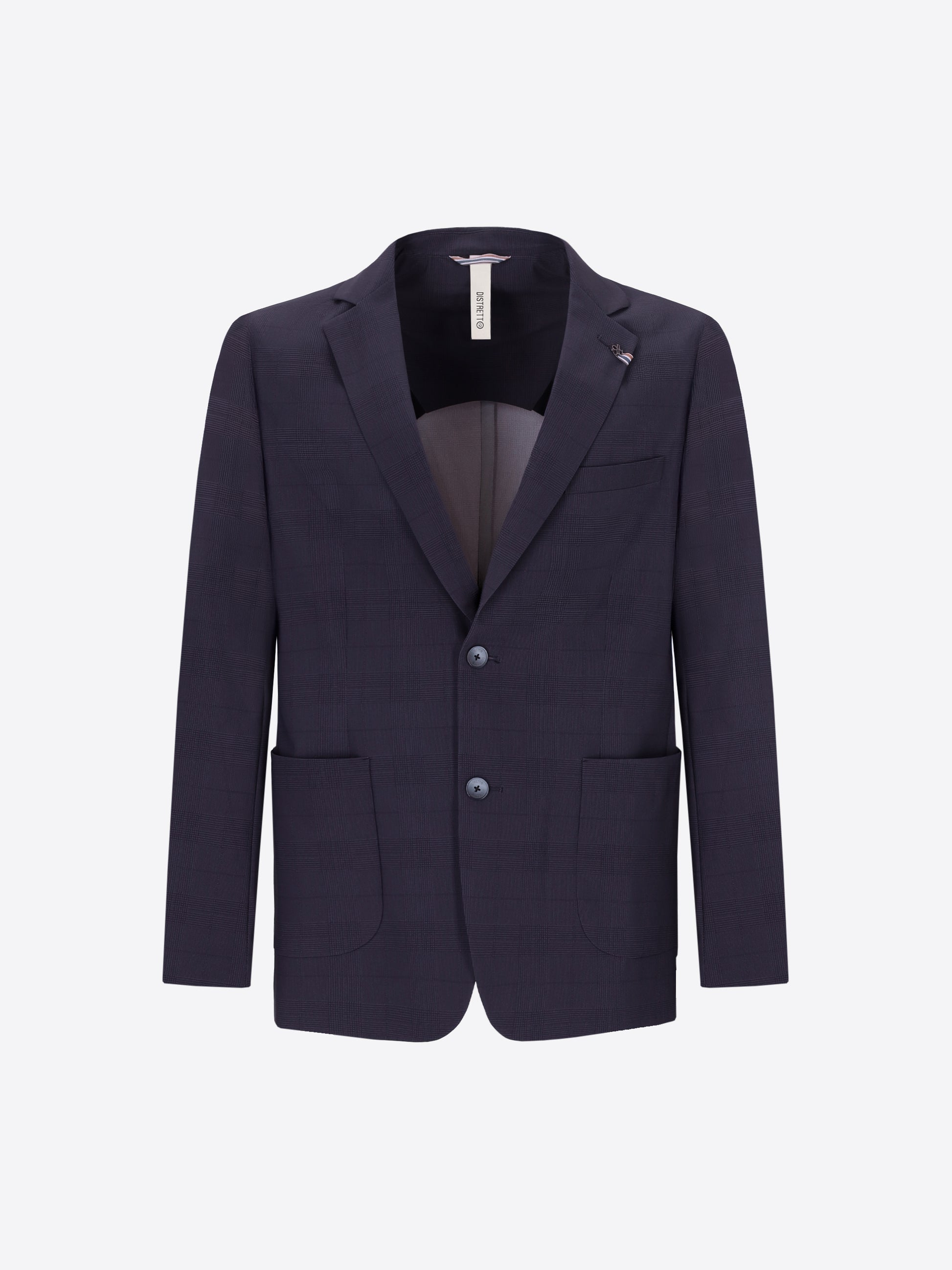 High-Perform12 Jacket Quercia In Technical Active Stretch Prince Of Wales Fabric