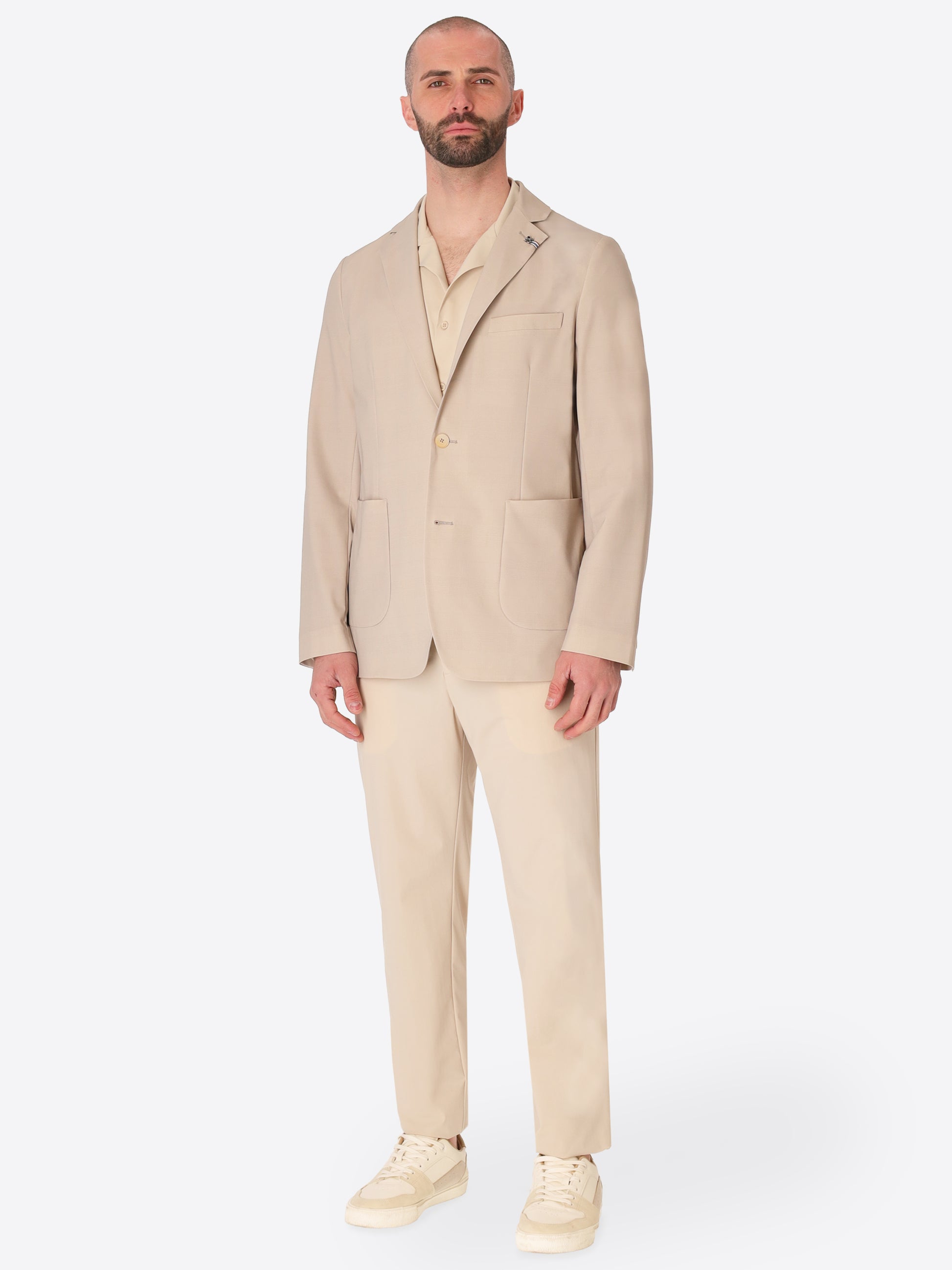 High-Perform12 Jacket Quercia In Technical Active Stretch Prince Of Wales Fabric
