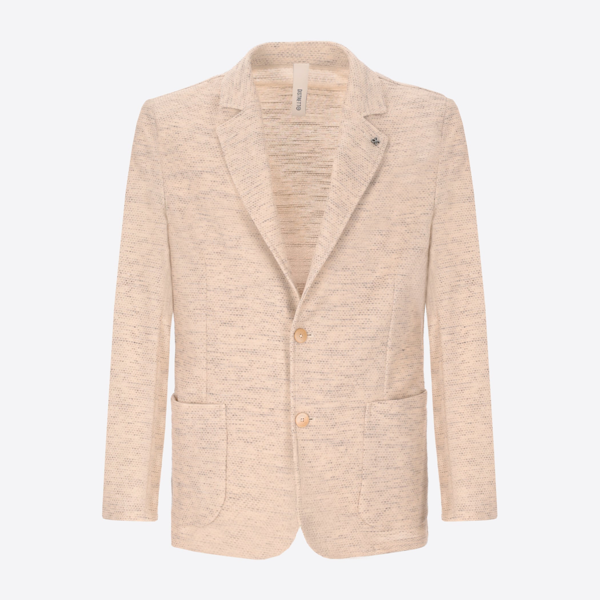 Cedro Jacke Aus Strukturiertem Flammgarn-Jerseygewebe