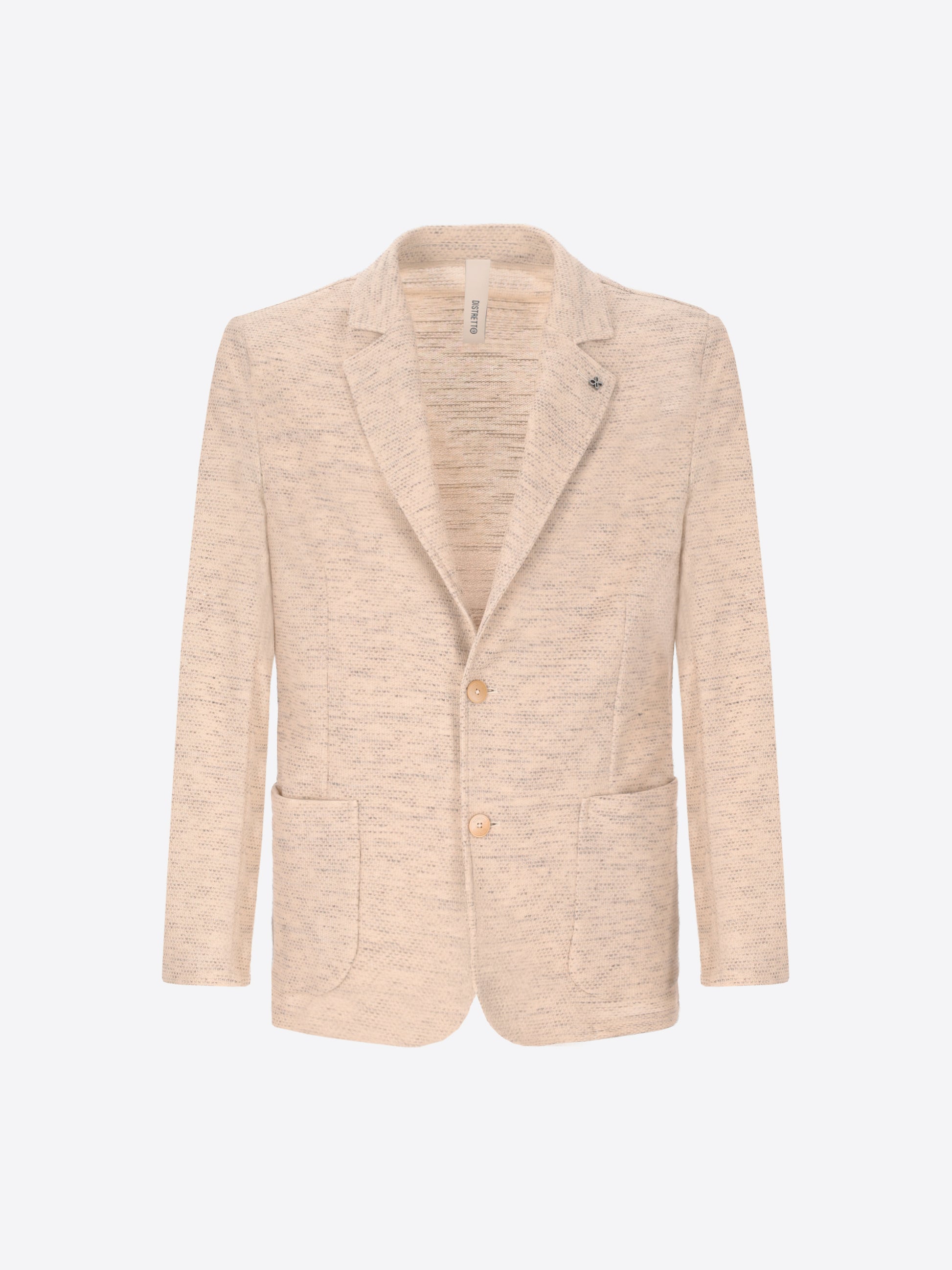 Cedro Jacke Aus Strukturiertem Flammgarn-Jerseygewebe