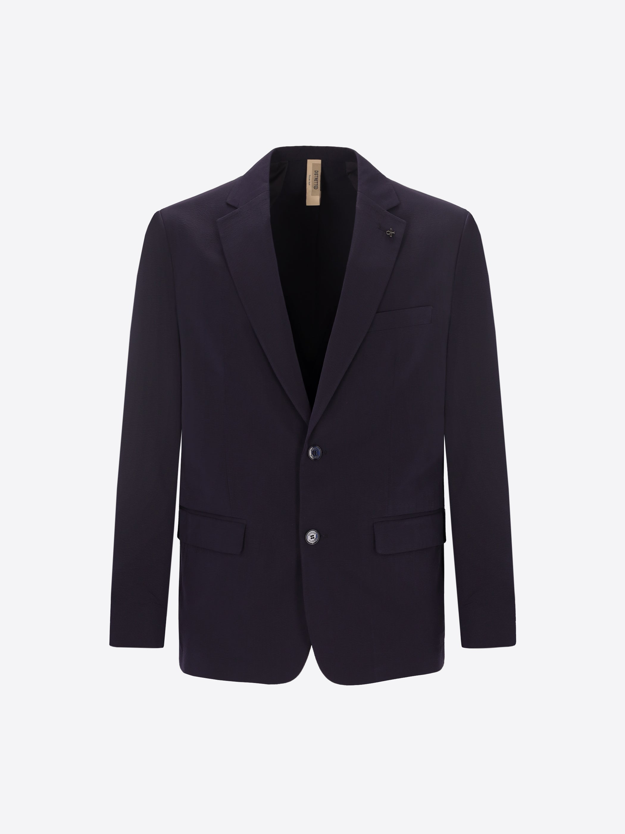 Blue Suit Arezzo In Super-Comfort Embossed Fine Stripe Fabric