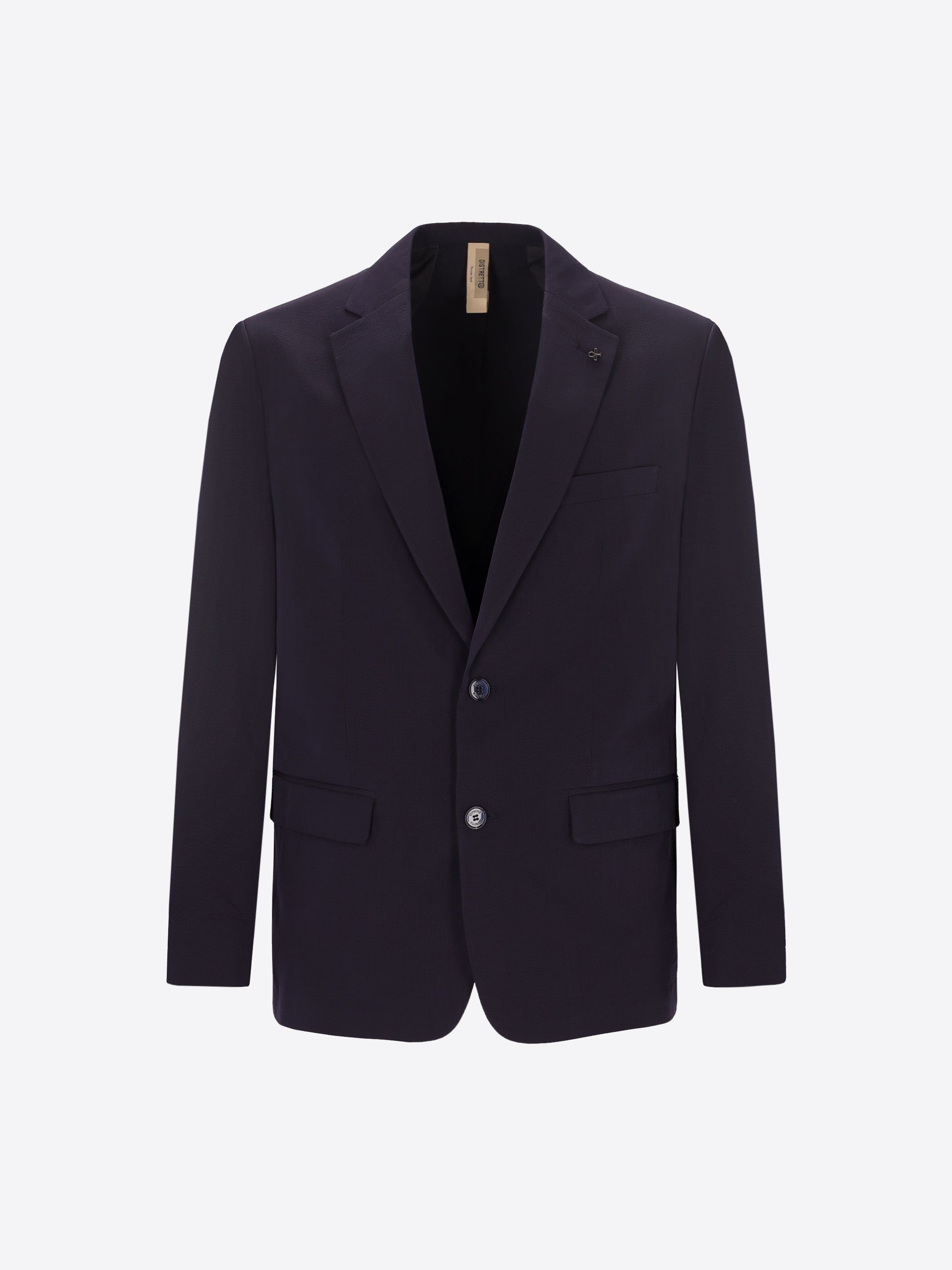 Blue Suit Arezzo In Super-Comfort Embossed Fine Stripe Fabric