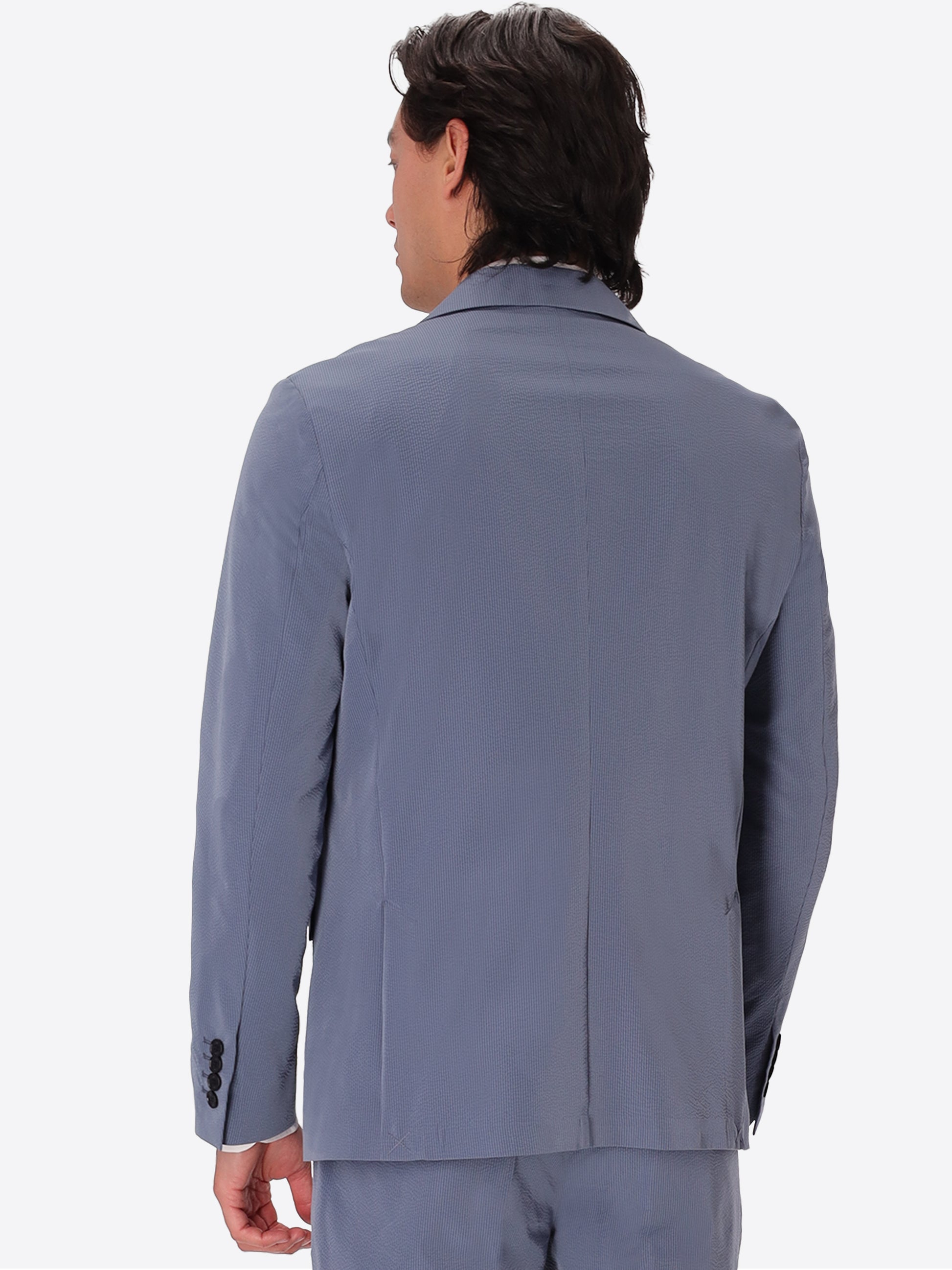 Sugar Paper Suit Arezzo In Super-Comfort Embossed Fine Stripe Fabric