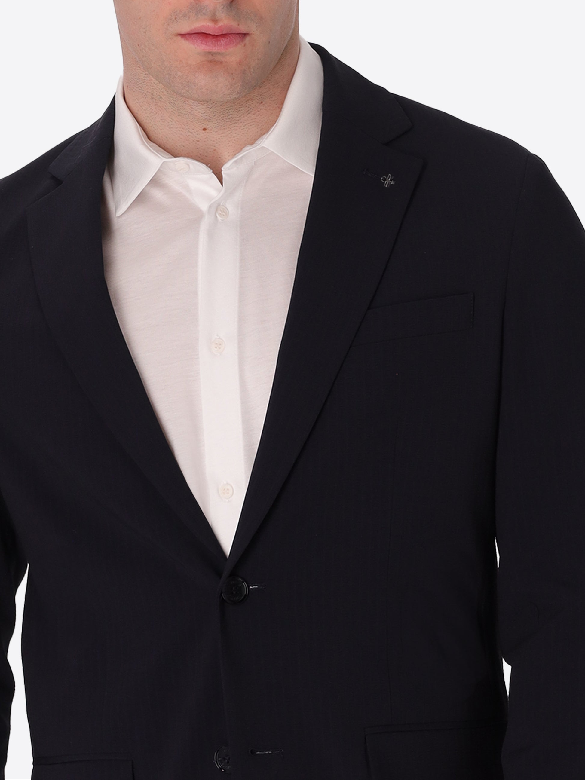 Semi-Tailored Jacket Firenze In Super-Comfort Embossed Striped Fabric