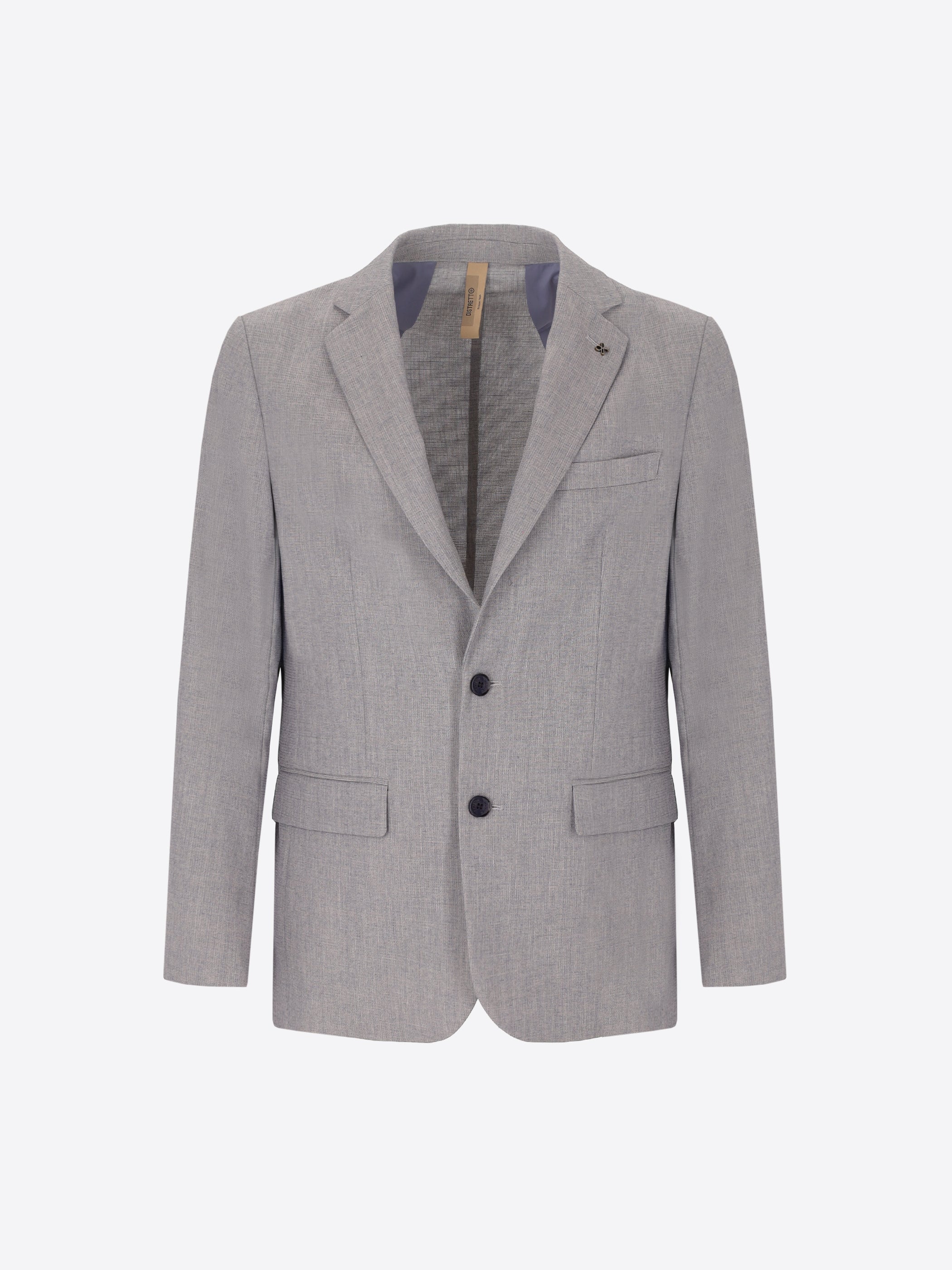 Blue Suit Acanto In Melange Viscose-Blend Fabric