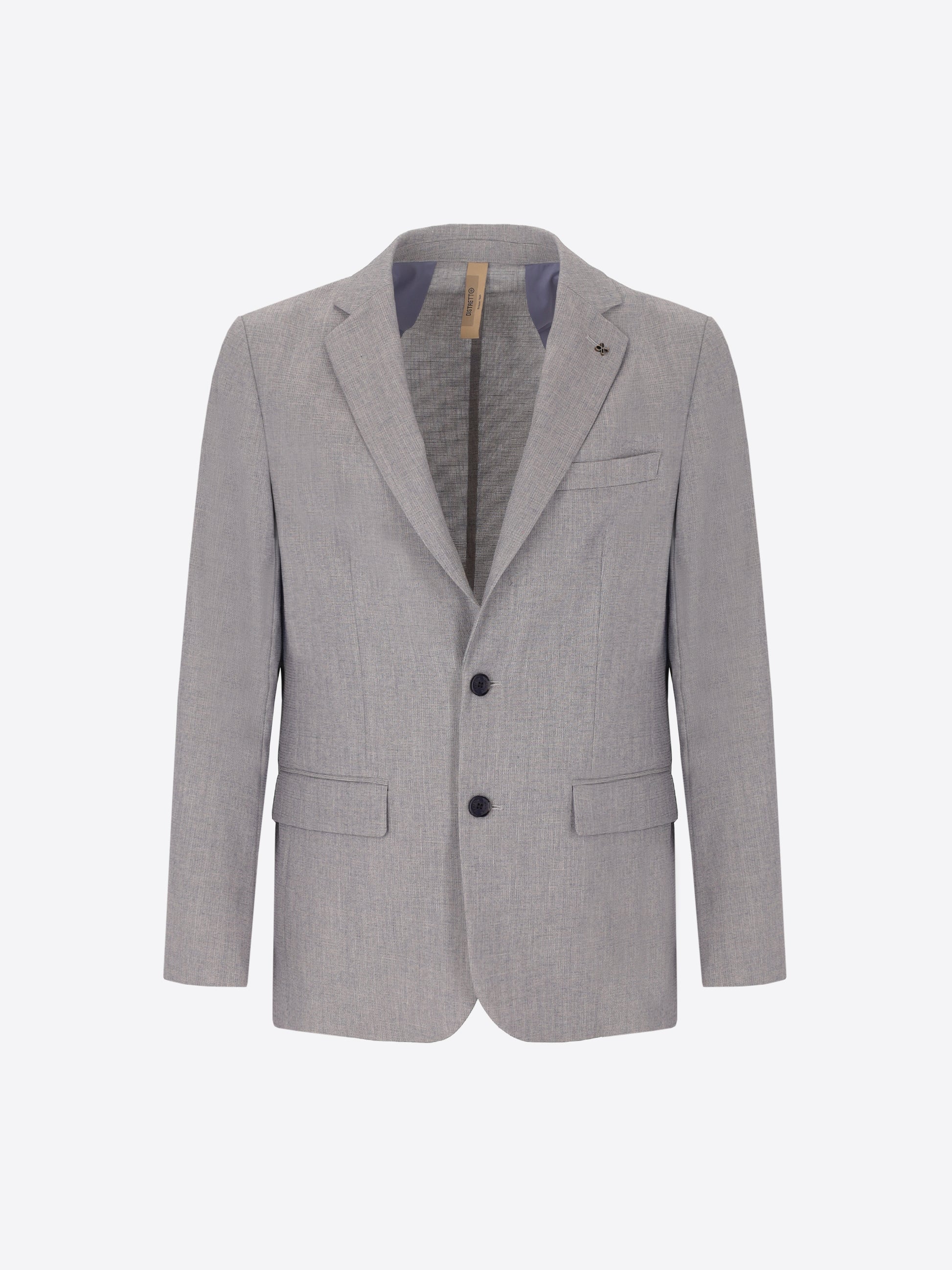 Blue Suit Acanto In Melange Viscose-Blend Fabric