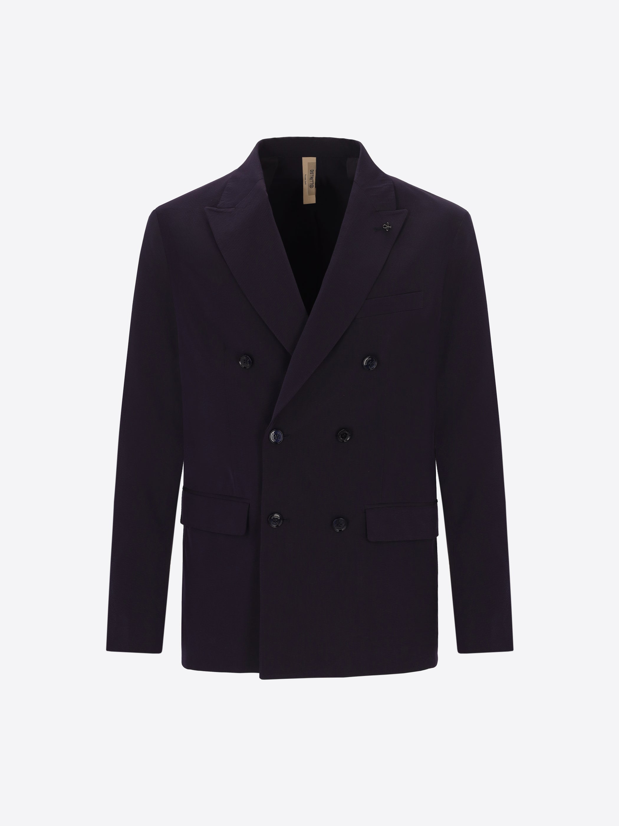 Blue Suit Arezzo In Super-Comfort Embossed Fine Stripe Fabric