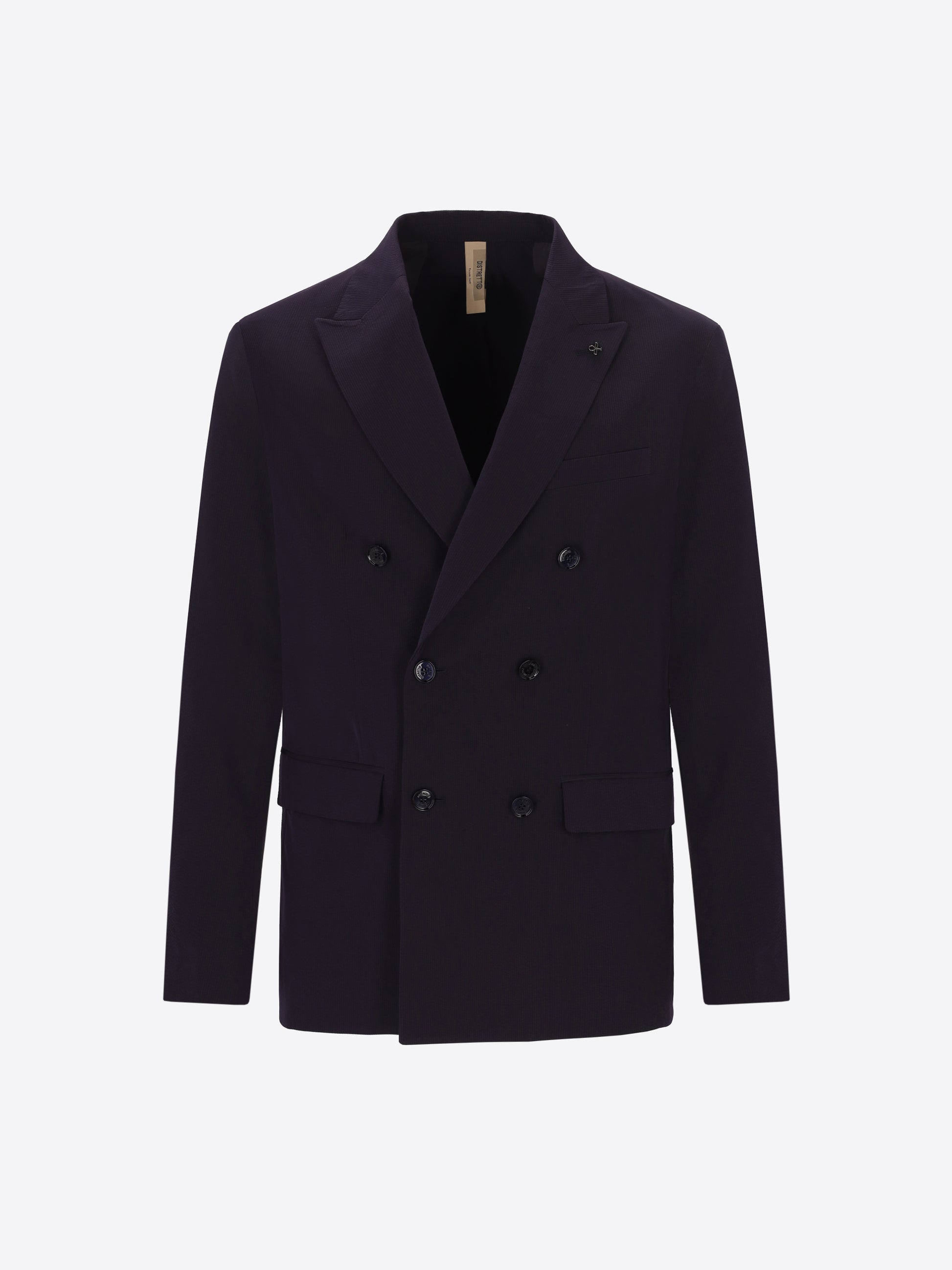 Blue Suit Arezzo In Super-Comfort Embossed Fine Stripe Fabric