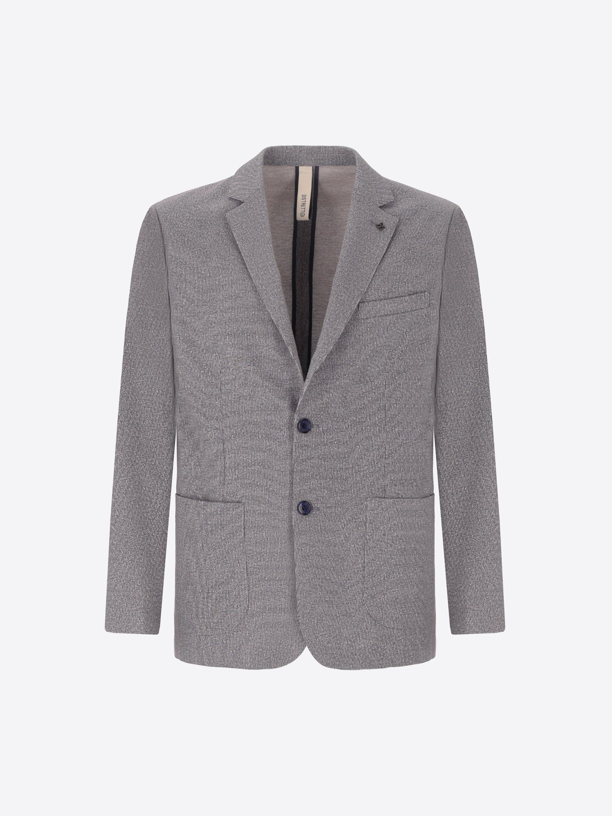 Suit Prugnolo In Technical Jersey Stripe Print Fabric