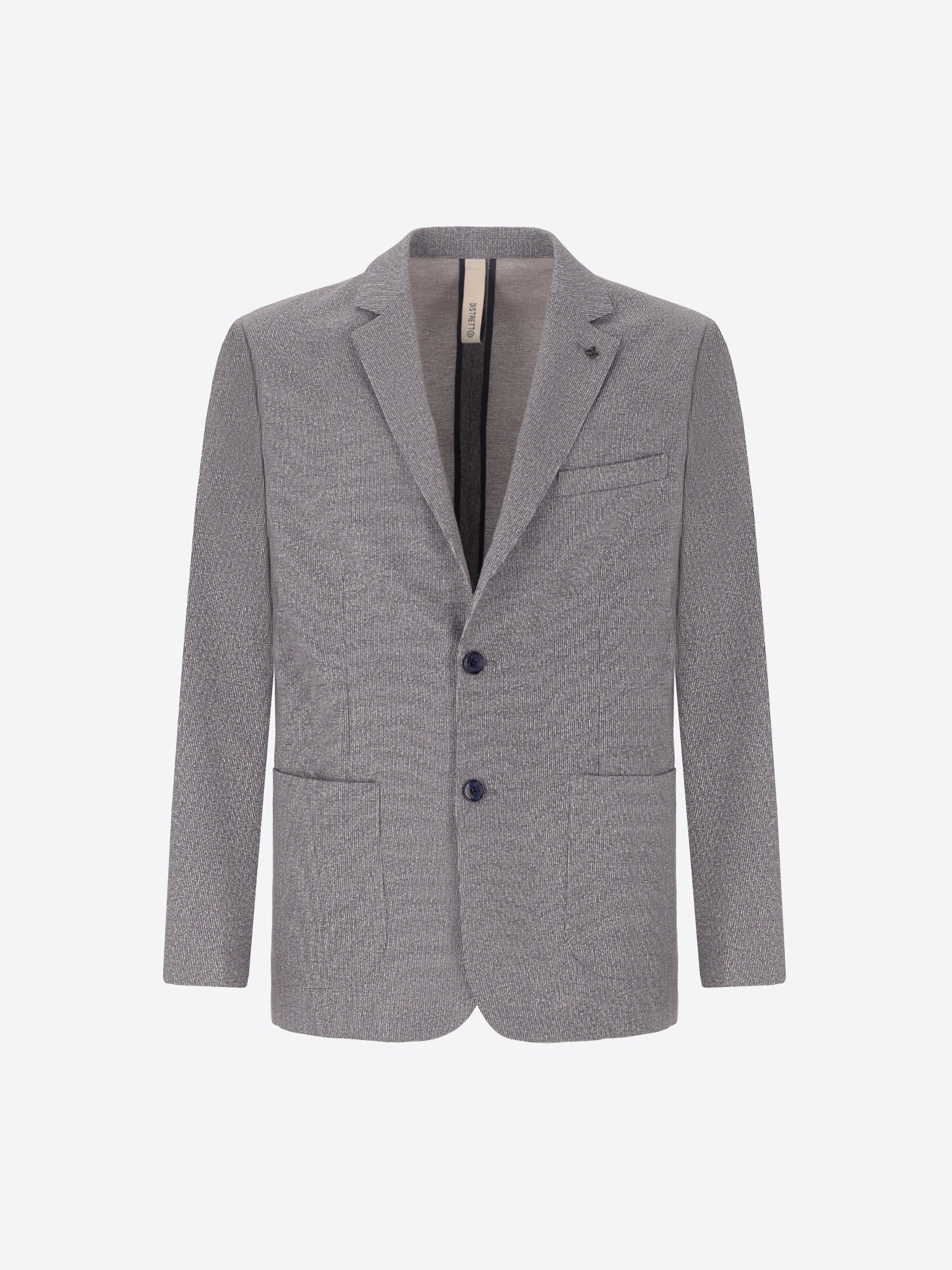 Suit Prugnolo In Technical Jersey Stripe Print Fabric