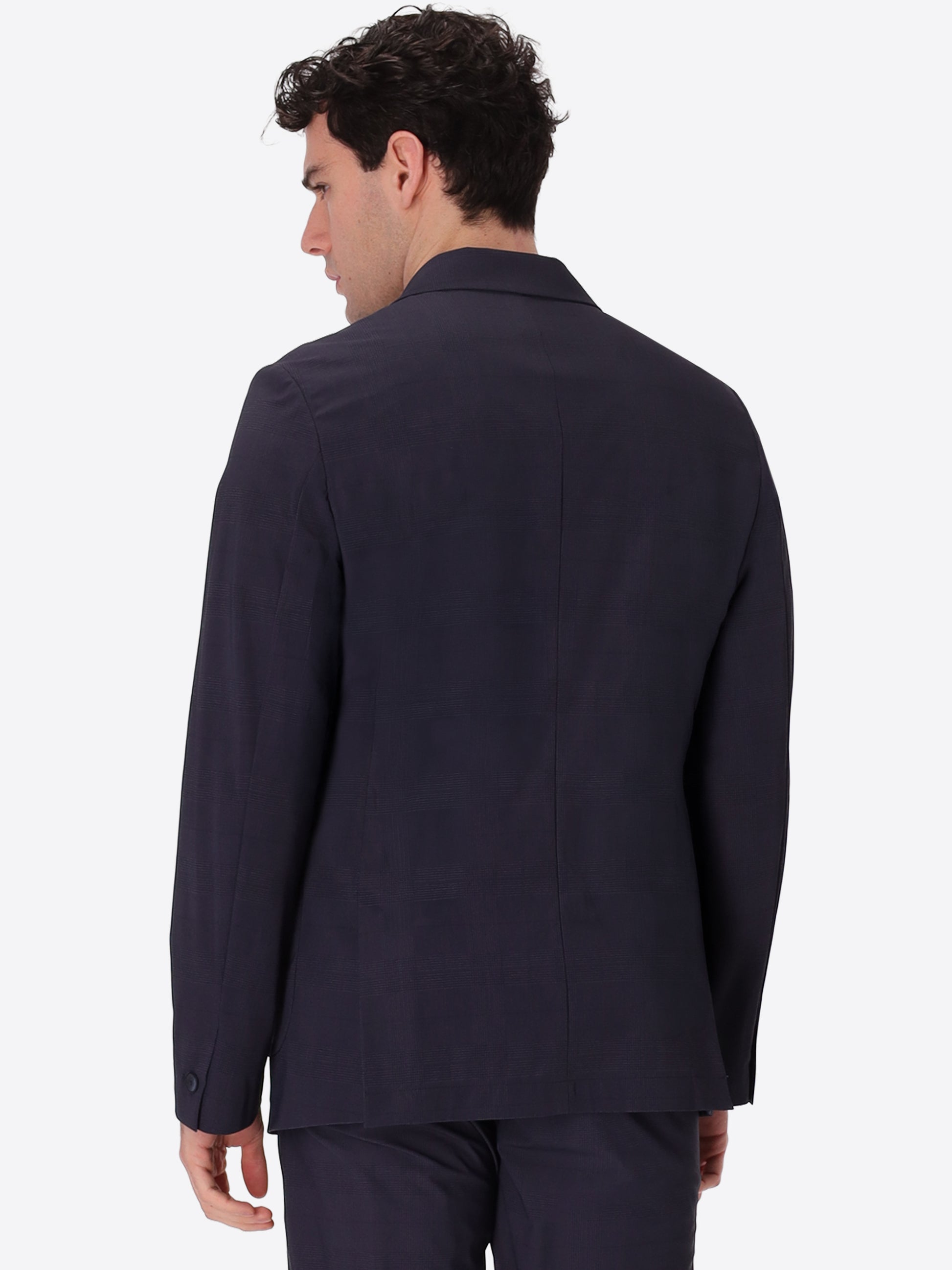 High-Perform12 Doppelreihige Jacke Quercia Aus Technischem Stretchgewebe Mit Prince-Of-Wales-Dessin