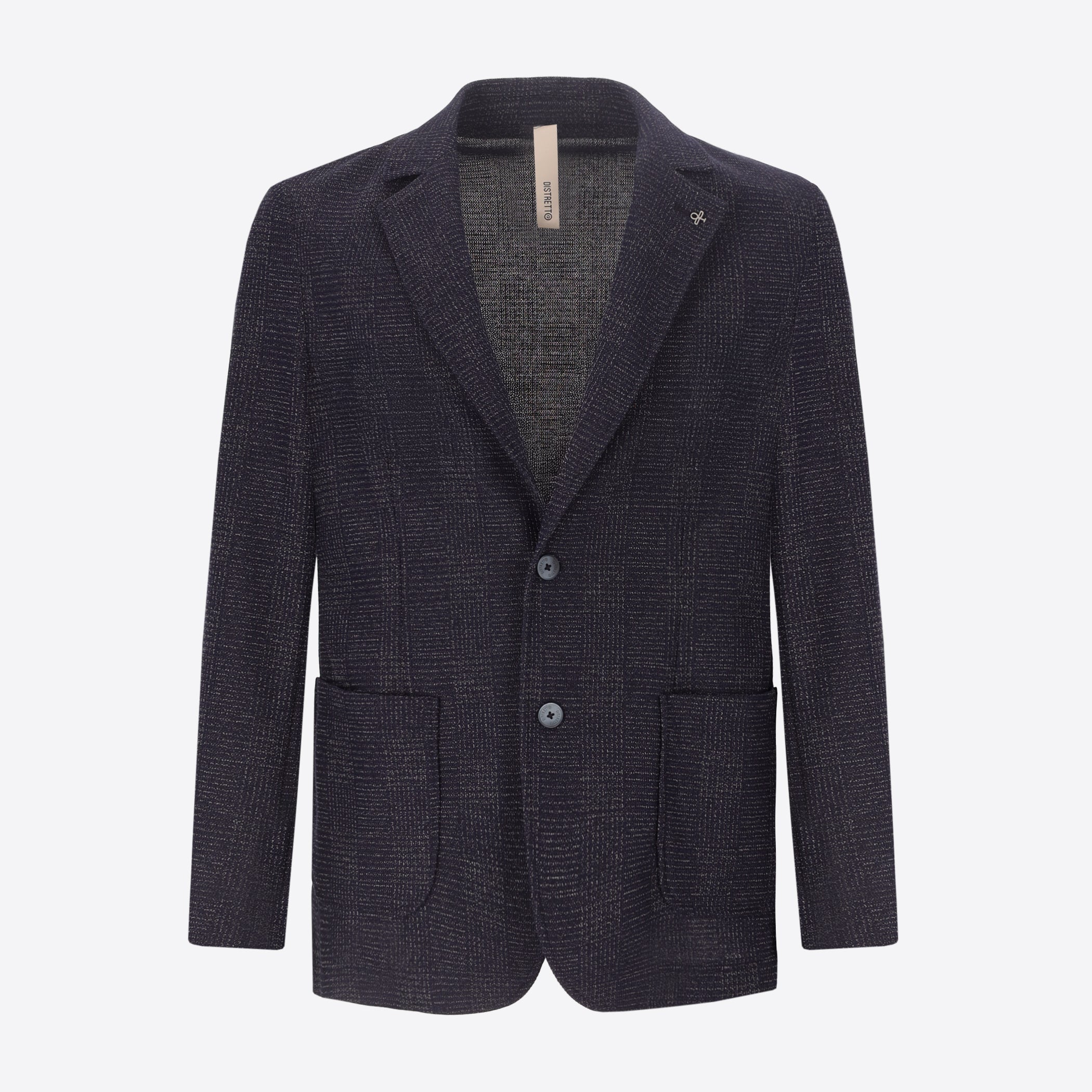 Jacket Narciso In Stretch Knit Prince Of Wales Jacquard Fabric