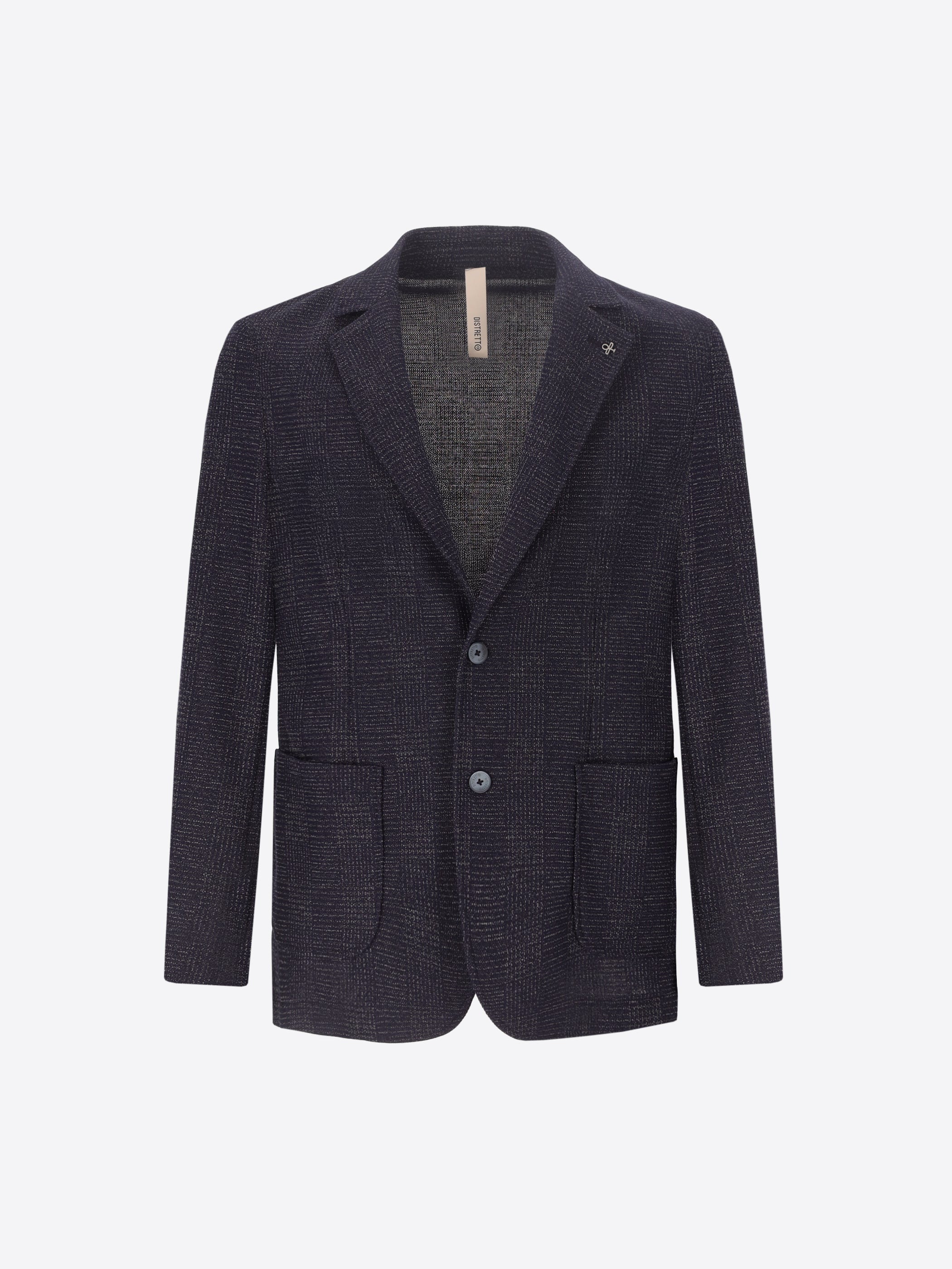 Jacket Narciso In Stretch Knit Prince Of Wales Jacquard Fabric