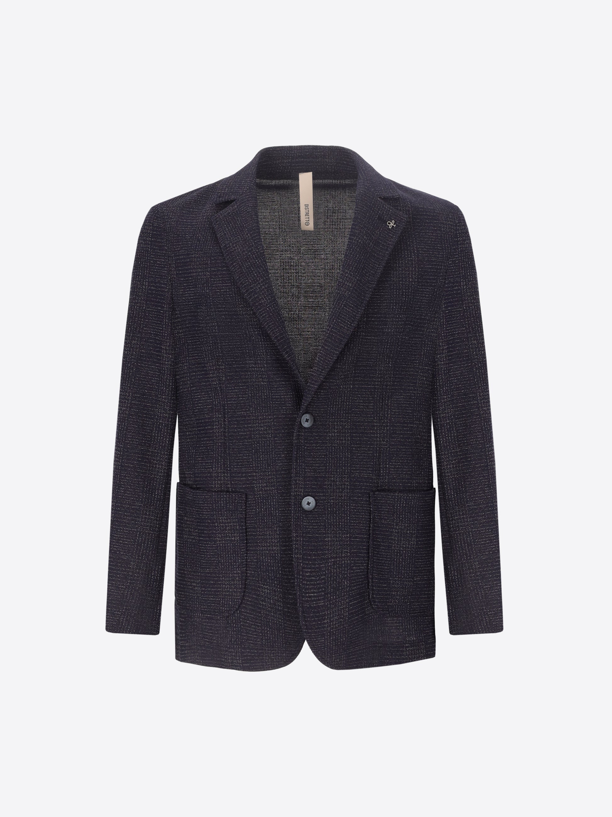 Jacket Narciso In Stretch Knit Prince Of Wales Jacquard Fabric