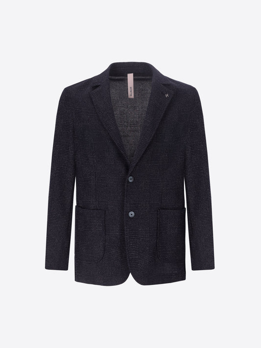 Narciso Jacke Aus Stretch-Strick-Jacquard Mit Prince-of-Wales-Muster