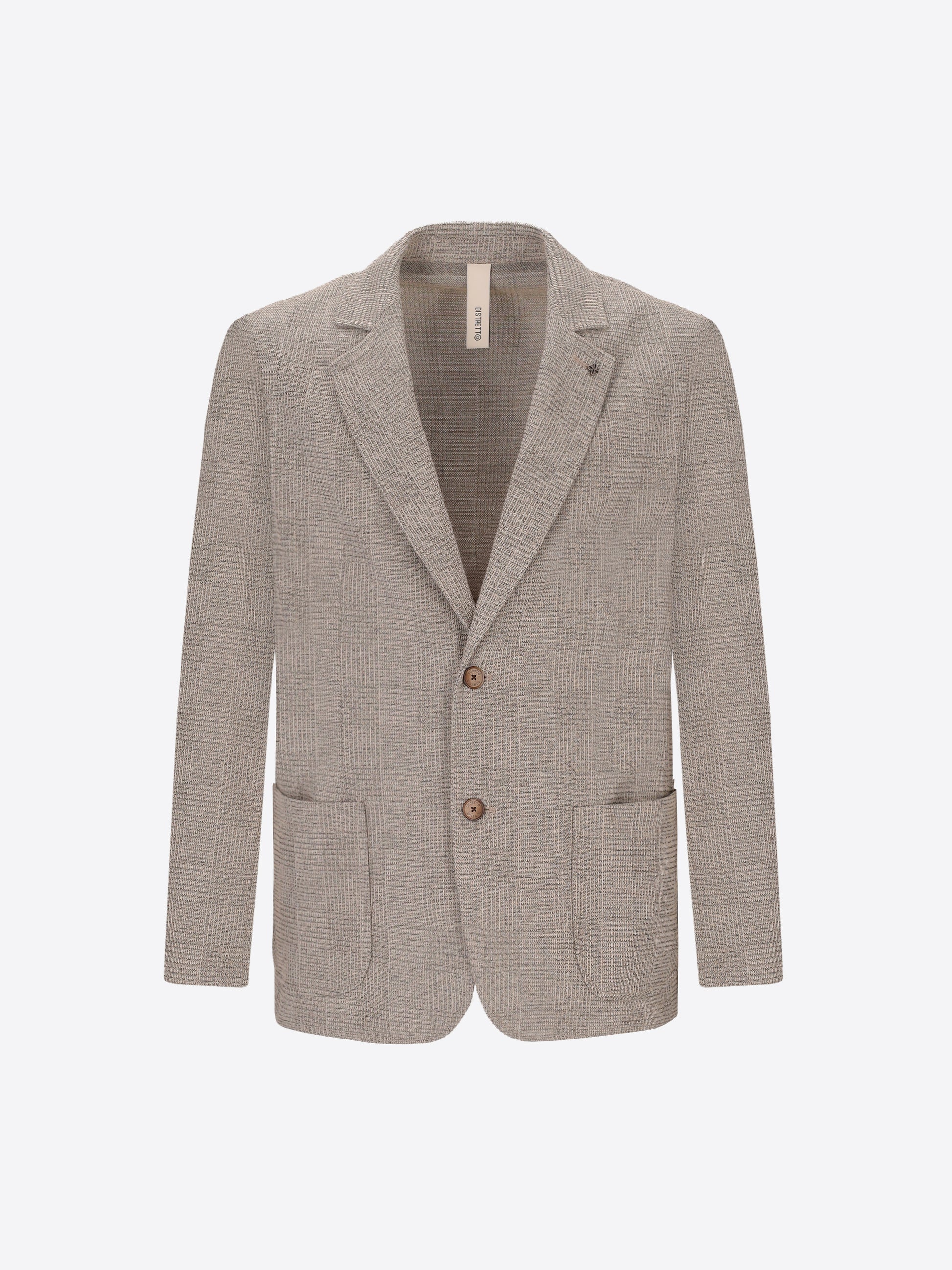 Jacket Narciso In Stretch Knit Prince Of Wales Jacquard Fabric