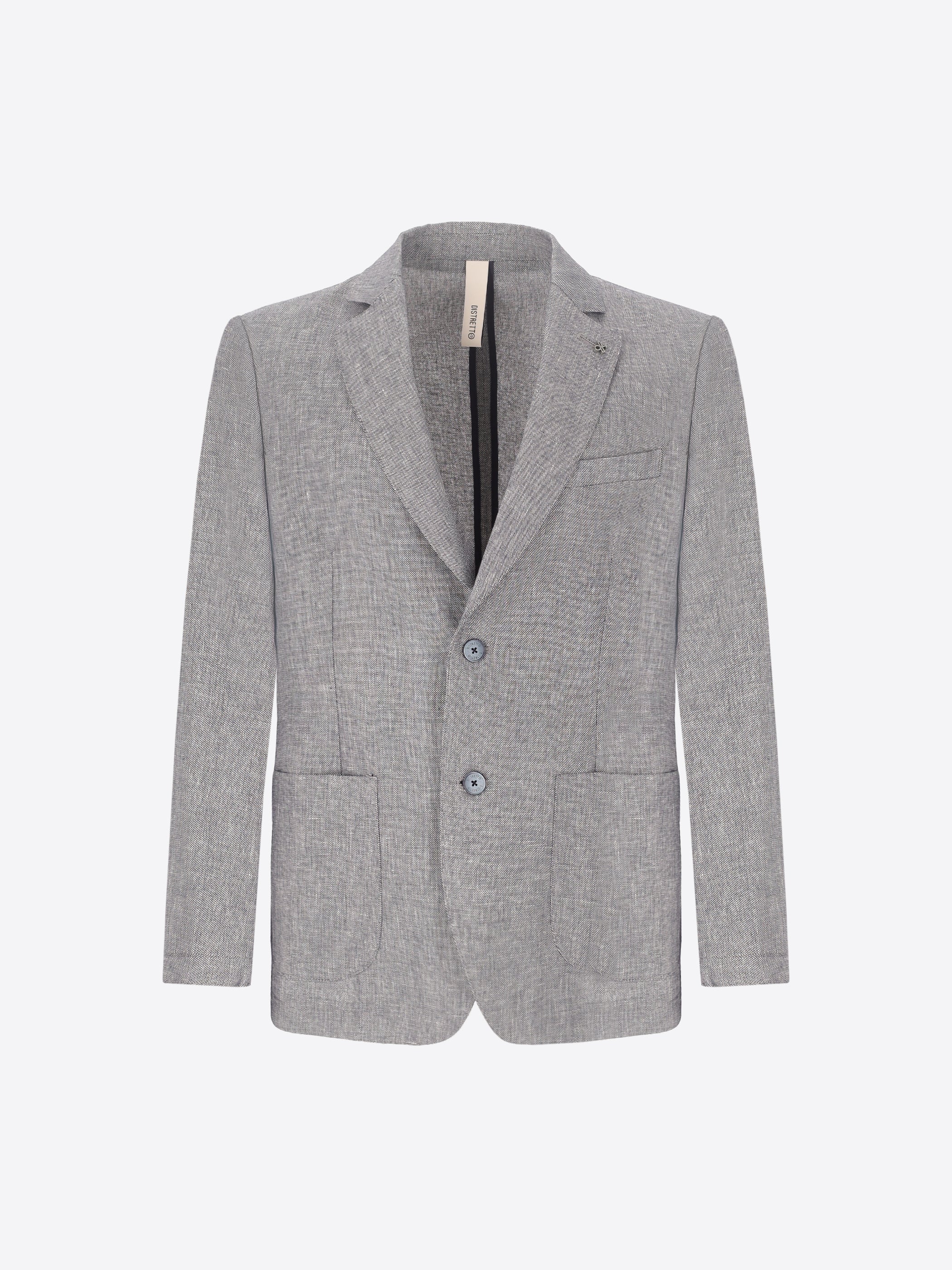 Night Blue Certo Suit In Soft-Touch Linen Blend Fabric