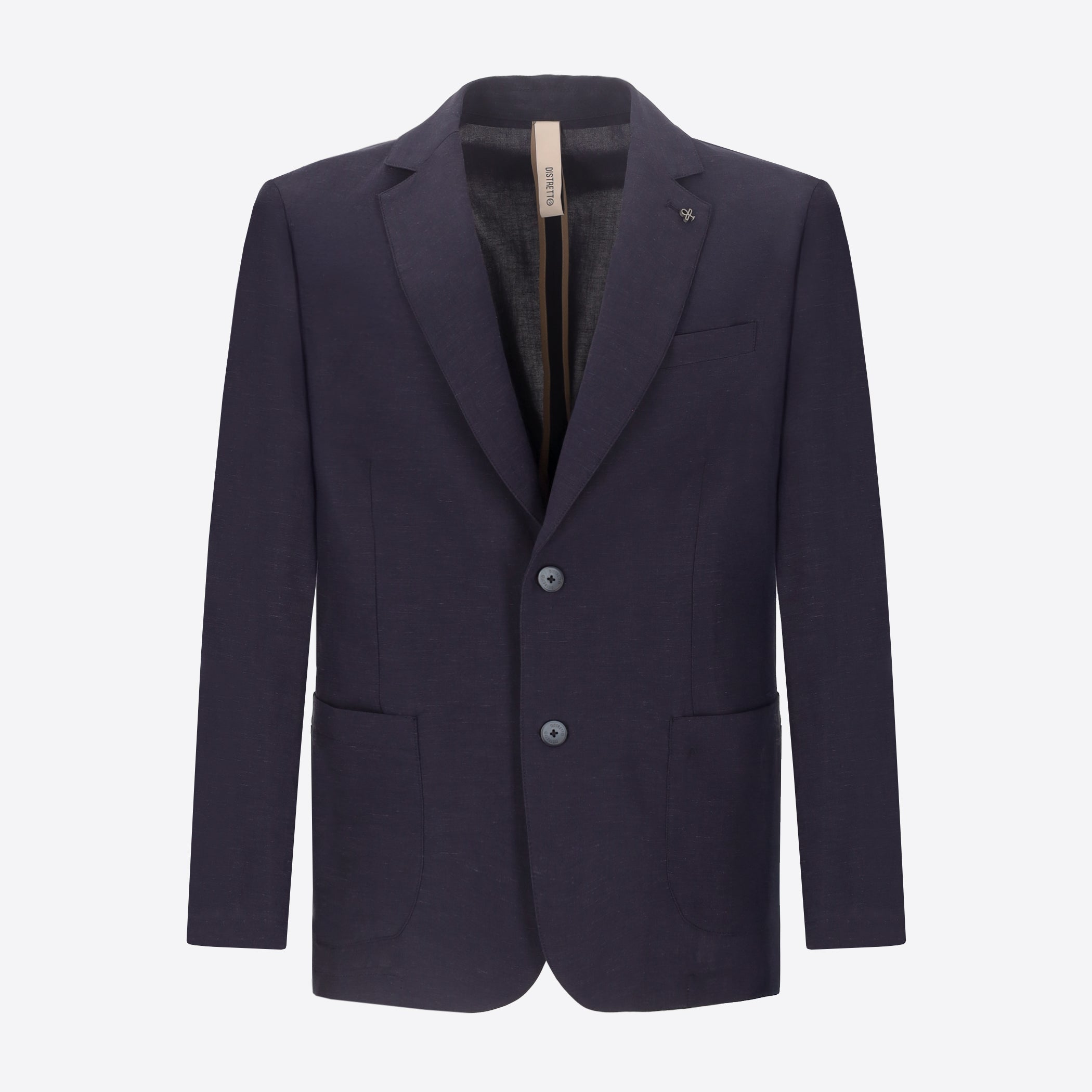 Alloro Jacke Aus Leichtem Leinen-Viskose-Gewebe