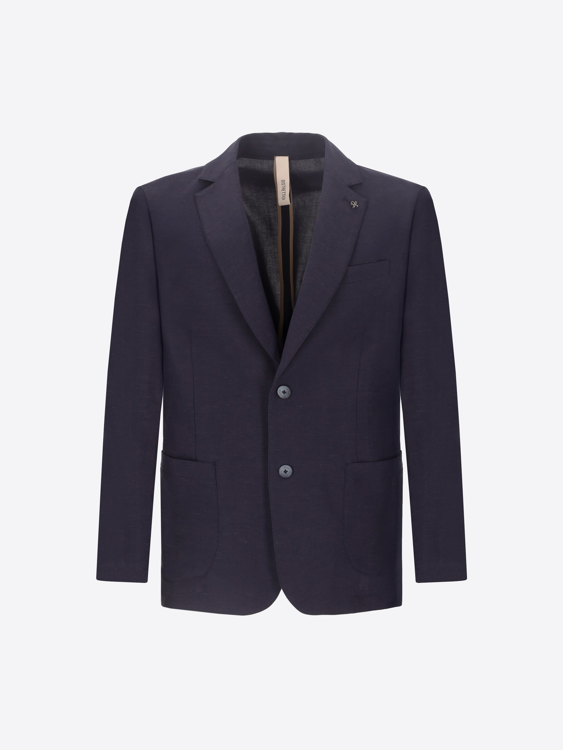Alloro Jacke Aus Leichtem Leinen-Viskose-Gewebe