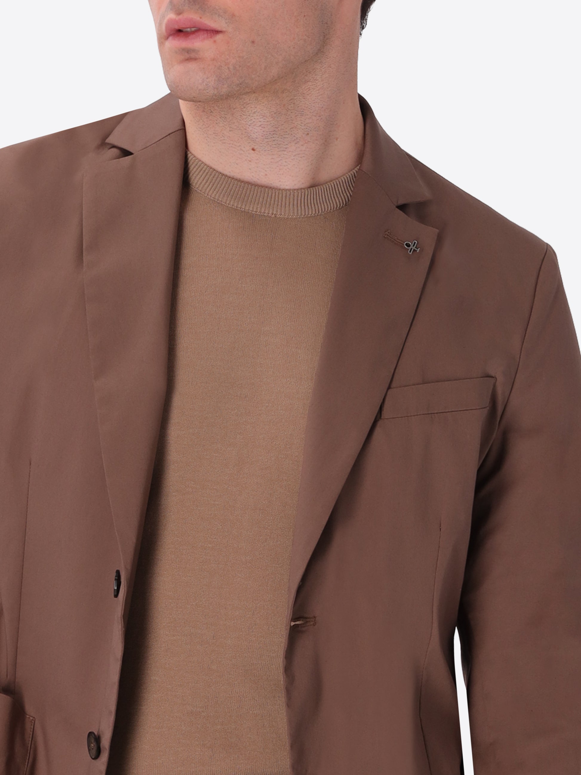 Giacca Grano In Tessuto Misto Cotone Nylon Ultraleggero