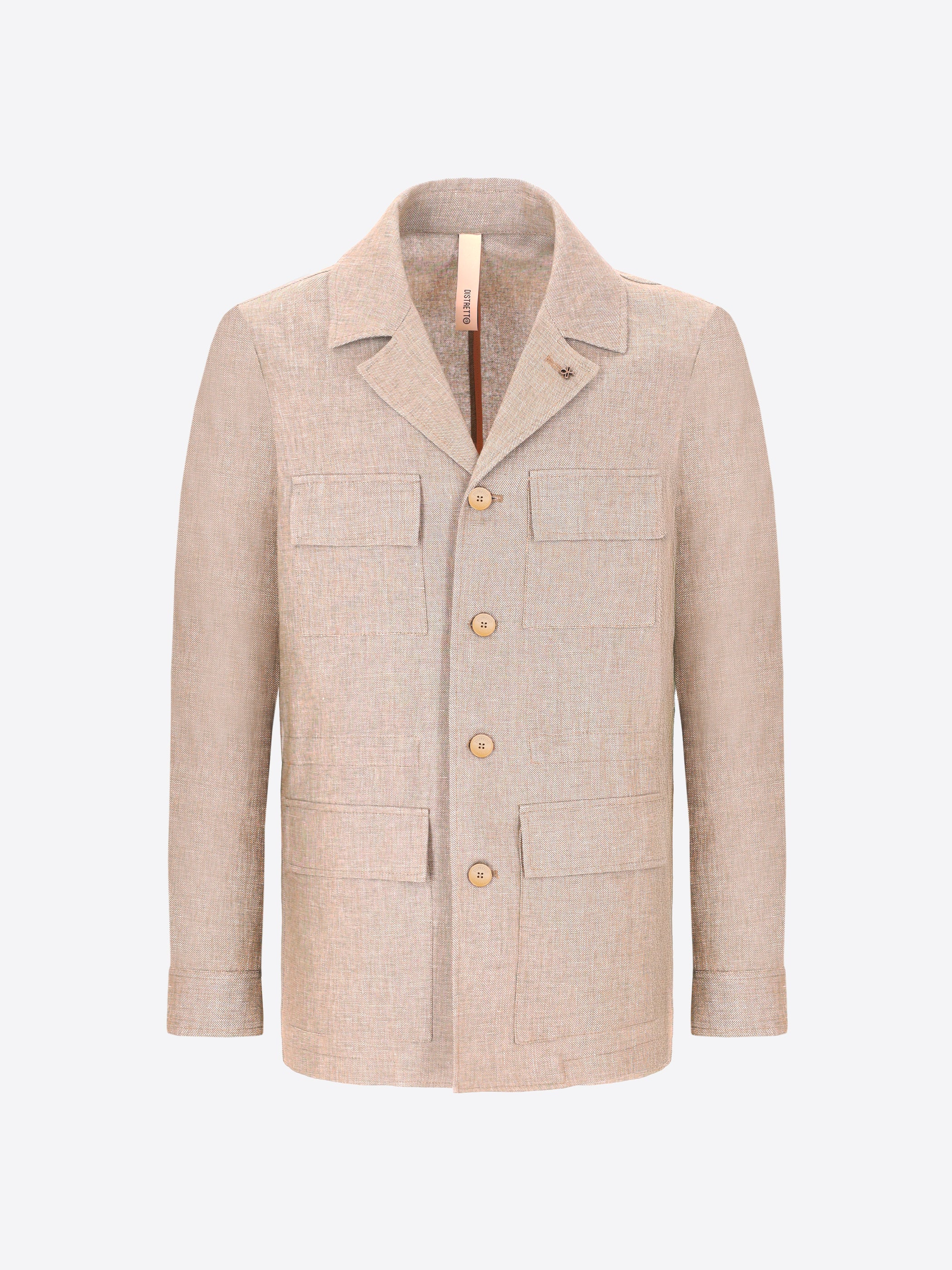 Field Jacket Certo In Soft-Touch Linen Blend Fabric