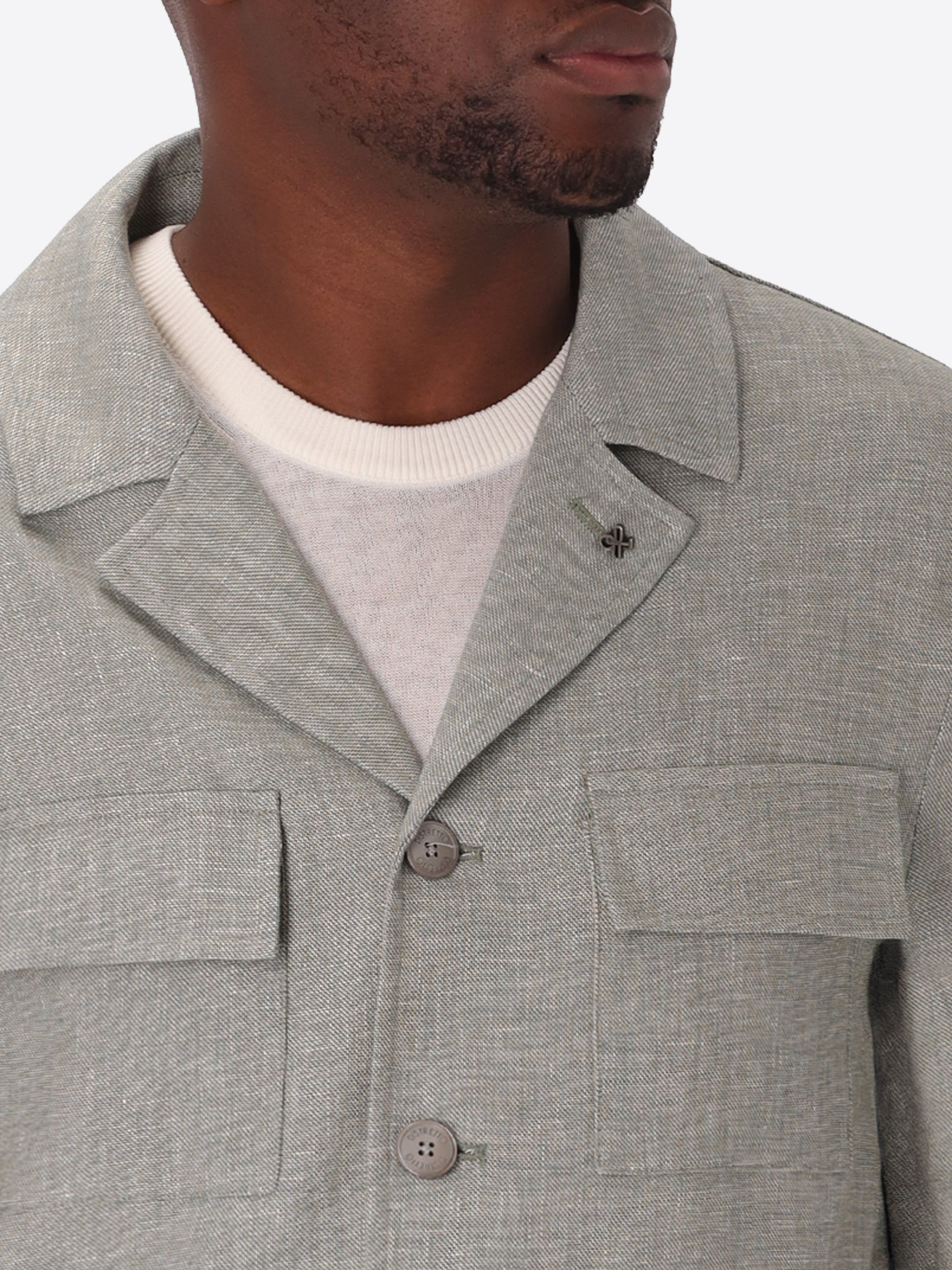 Certo Fieldjacke Aus Weichem Leinenmischgewebe