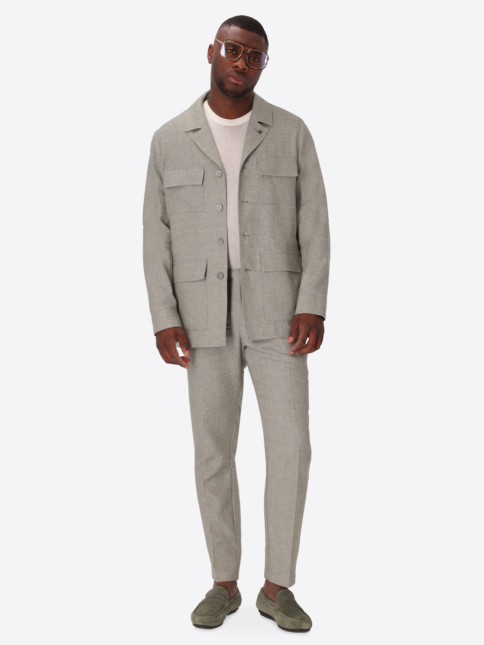 Certo Fieldjacke Aus Weichem Leinenmischgewebe