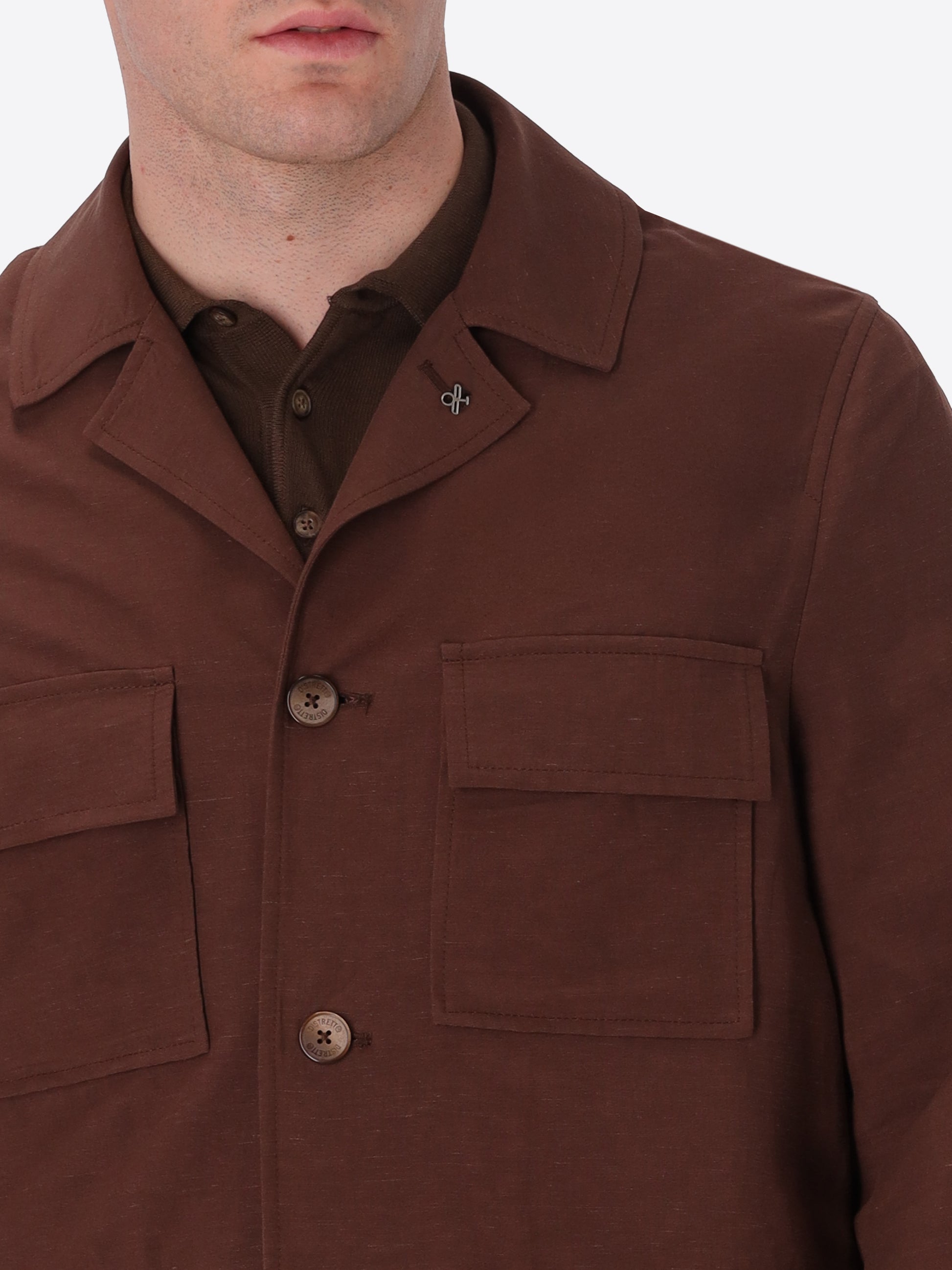 Alloro Fieldjacke Aus Leichtem Leinen-Viskose-Gewebe