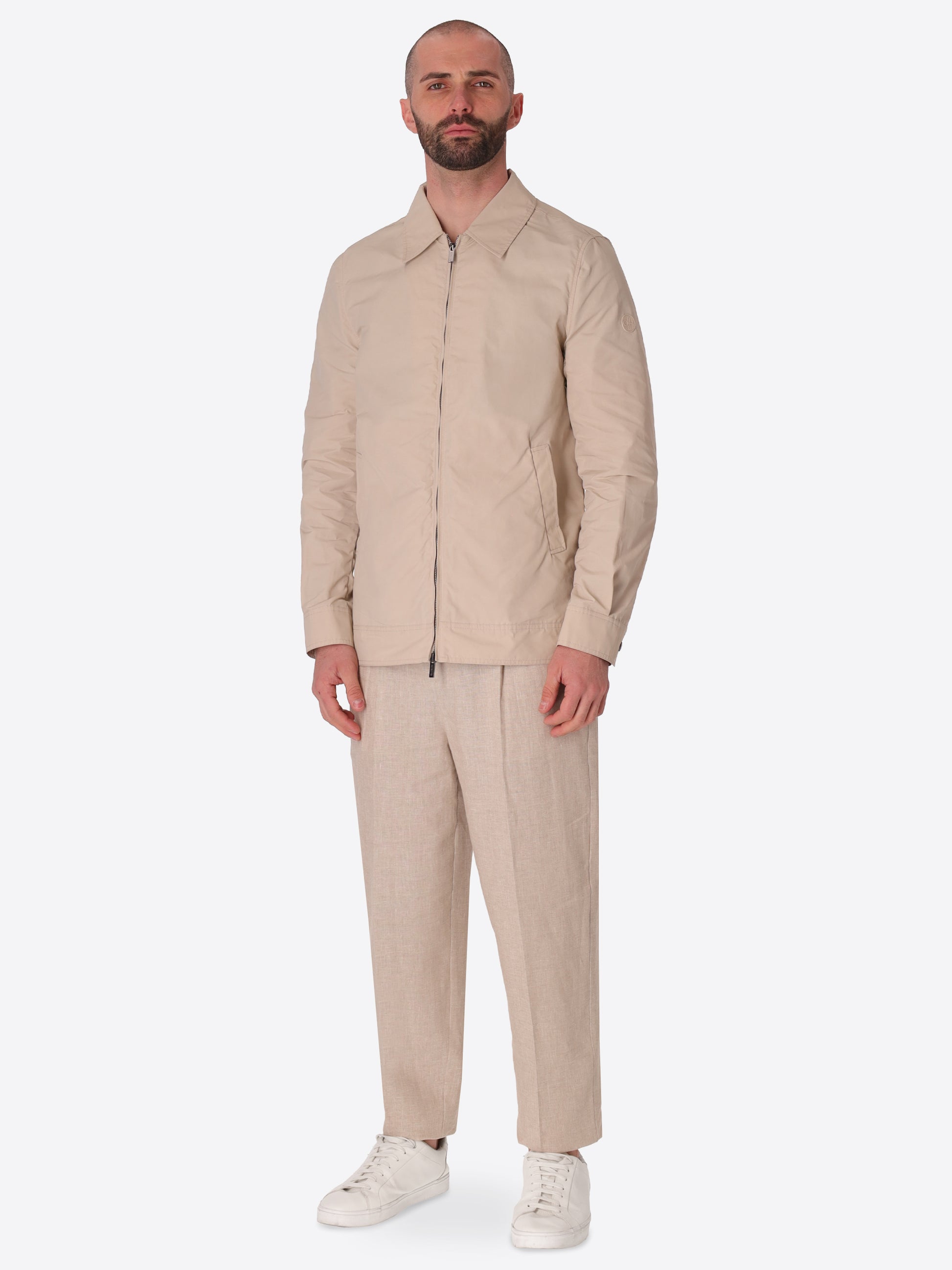 Herit Aviator-Jacke Aus Technischem Wasserabweisendem Atmungsaktivem Baumwoll-Nylon-Gewebe