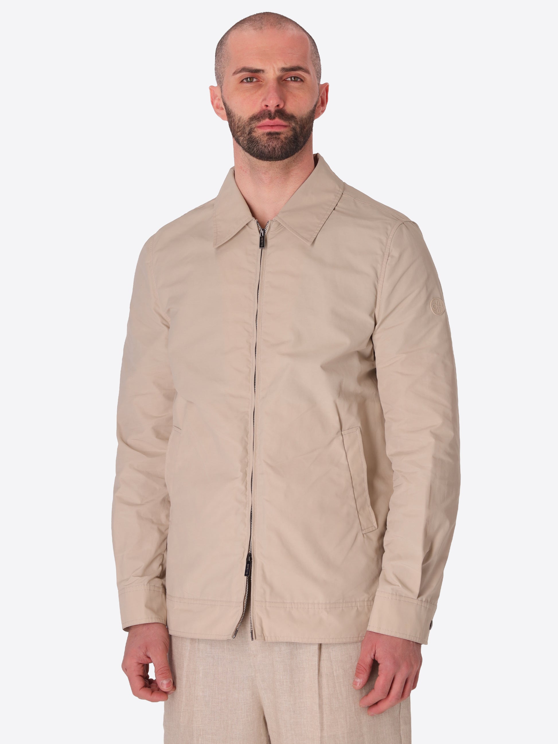 Herit Aviator-Jacke Aus Technischem Wasserabweisendem Atmungsaktivem Baumwoll-Nylon-Gewebe