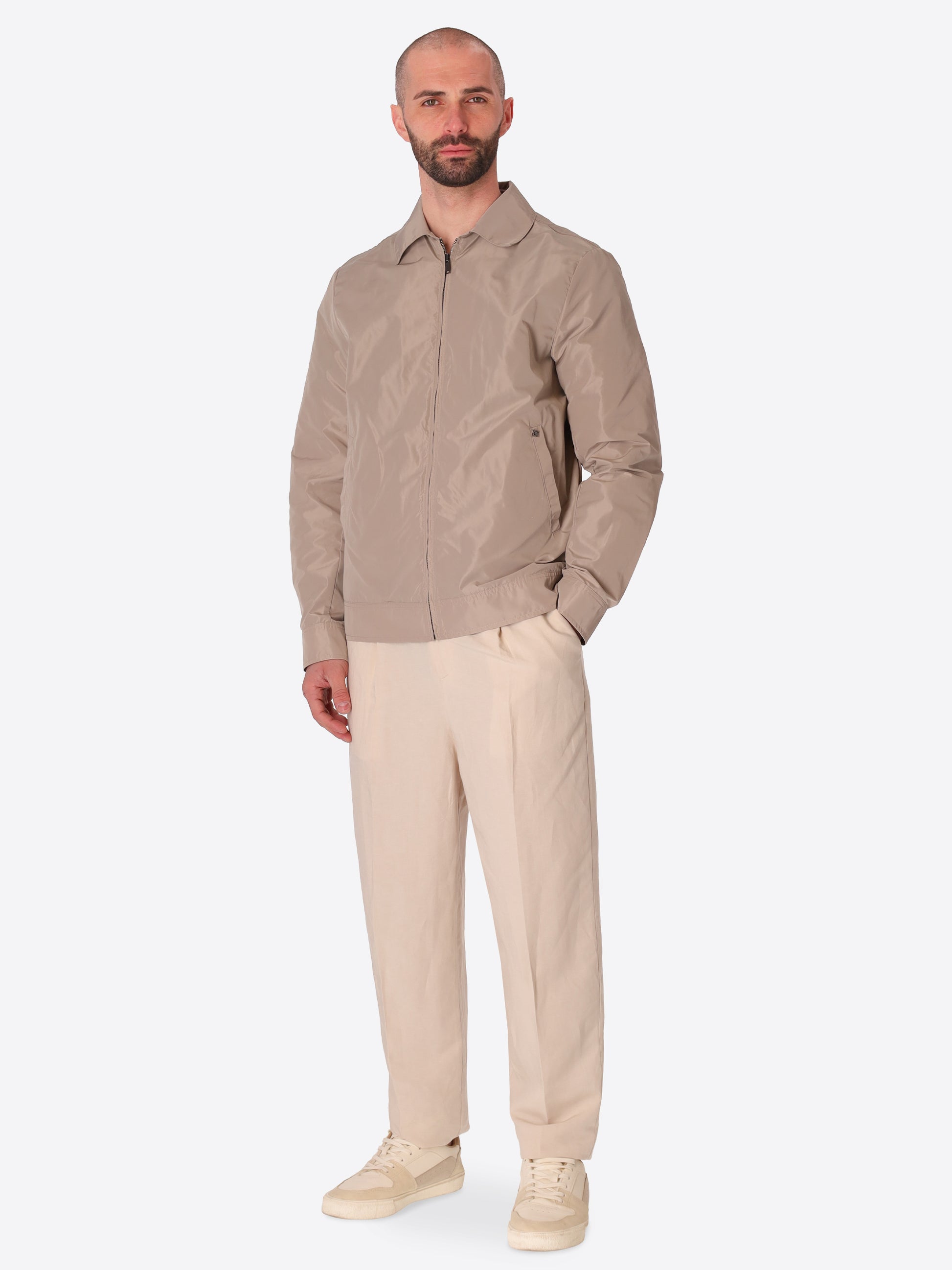 nice Wasserabweisende Atmungsaktive Nylon-Feel Aviatorjacke