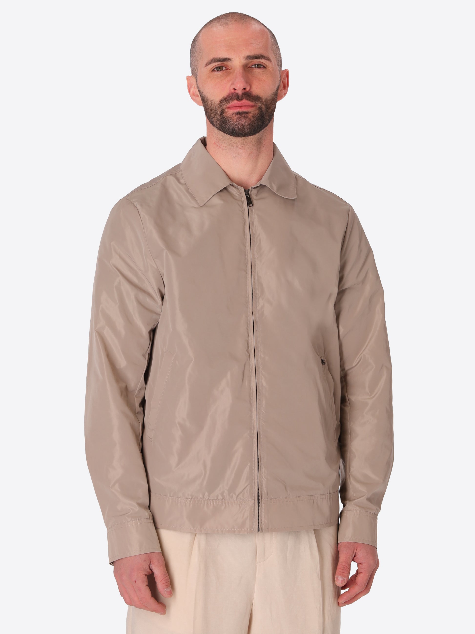 nice Wasserabweisende Atmungsaktive Nylon-Feel Aviatorjacke
