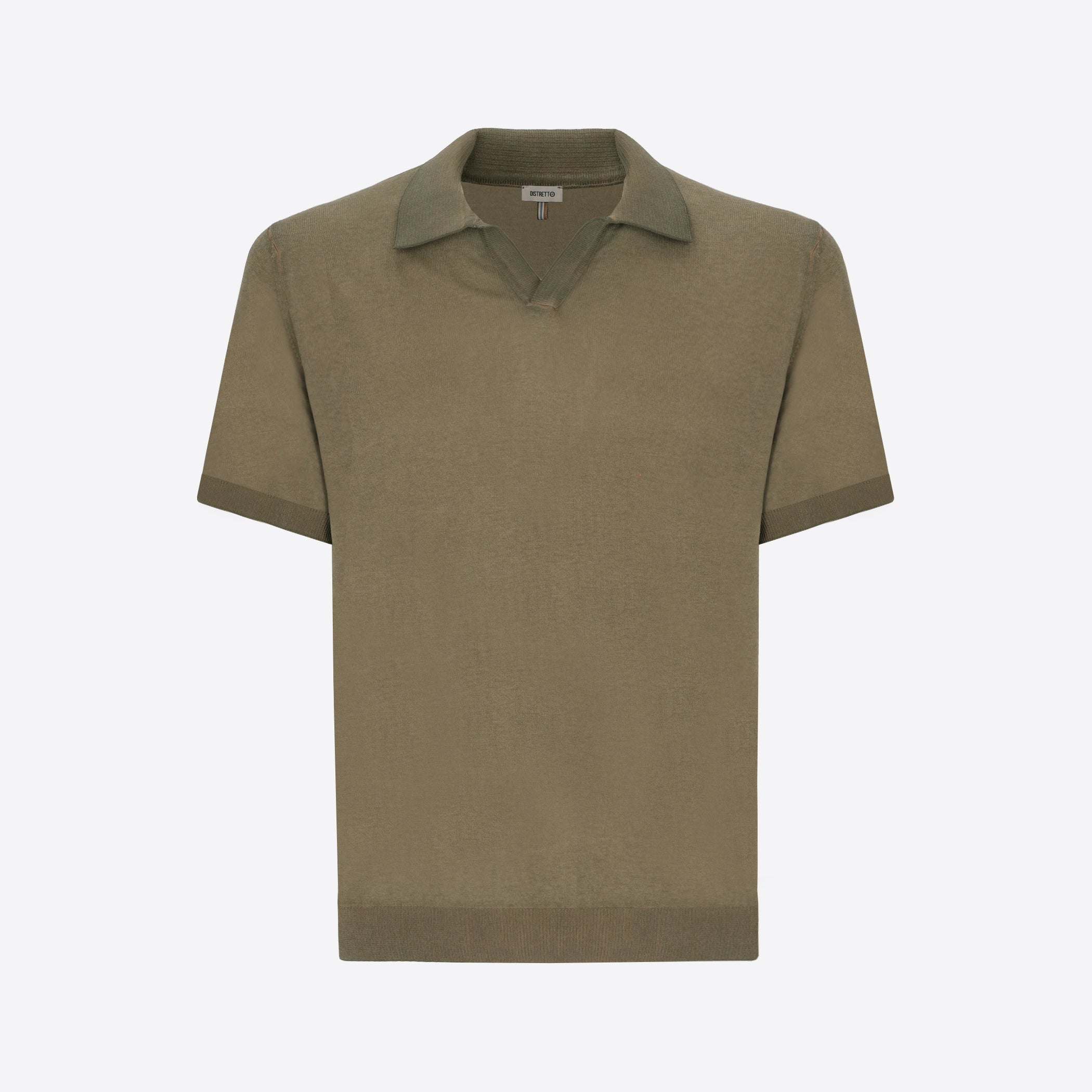 Polo Granito In Garment-Dyed Cotton Yarn With Double-Tone Interior/Exterior Treatment