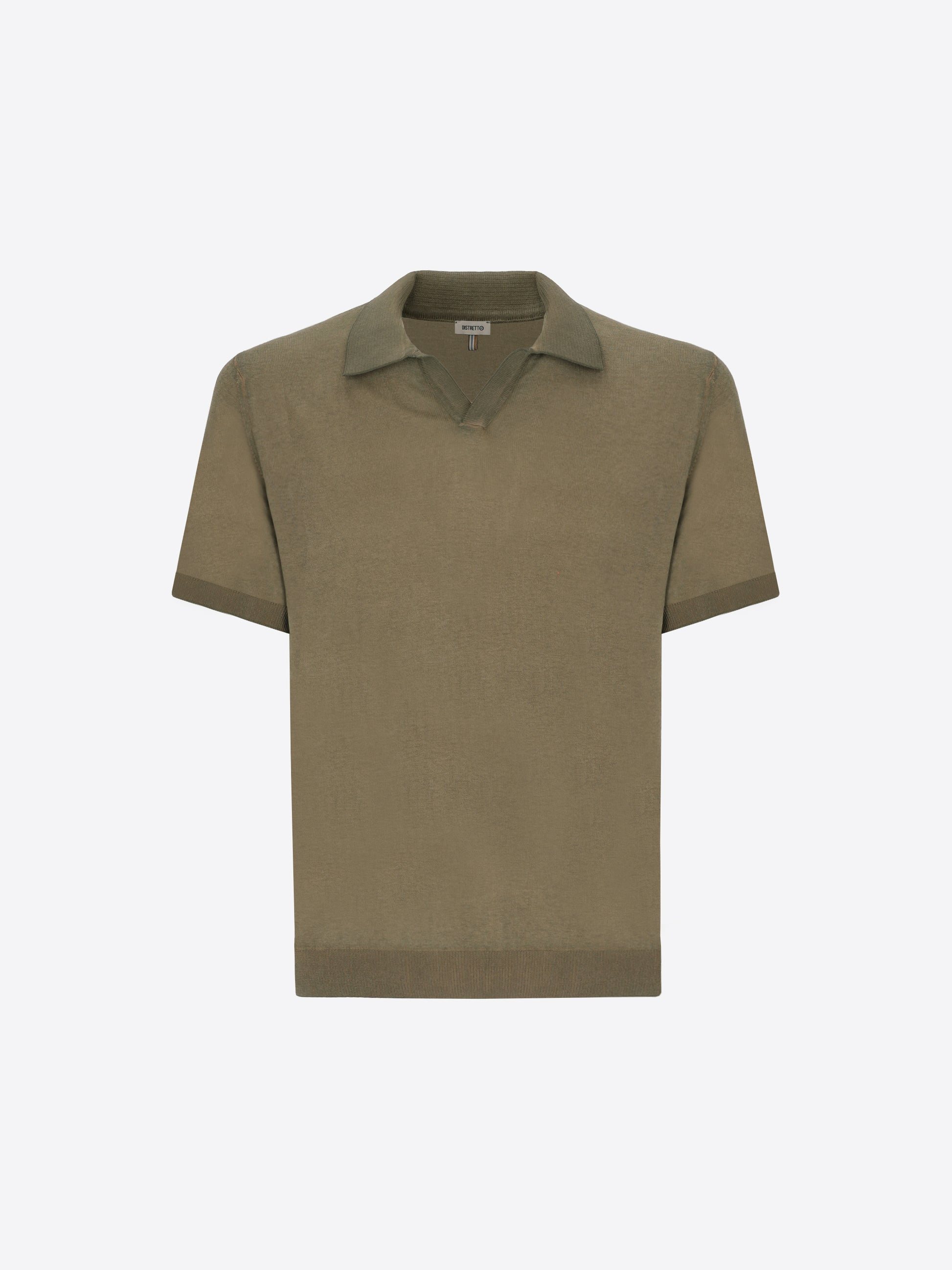 Polo Granito In Garment-Dyed Cotton Yarn With Double-Tone Interior/Exterior Treatment