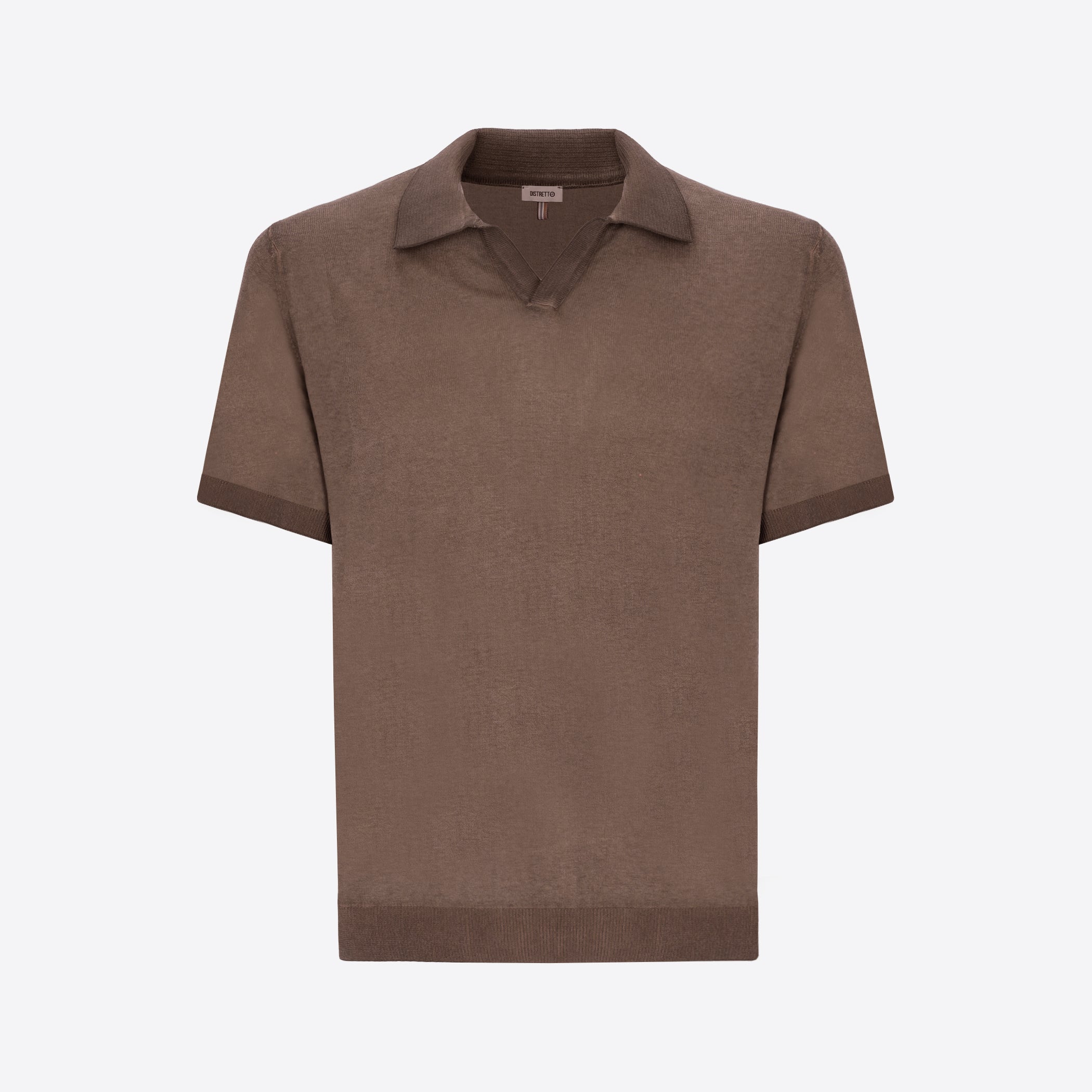 Polo Granito In Garment-Dyed Cotton Yarn With Double-Tone Interior/Exterior Treatment
