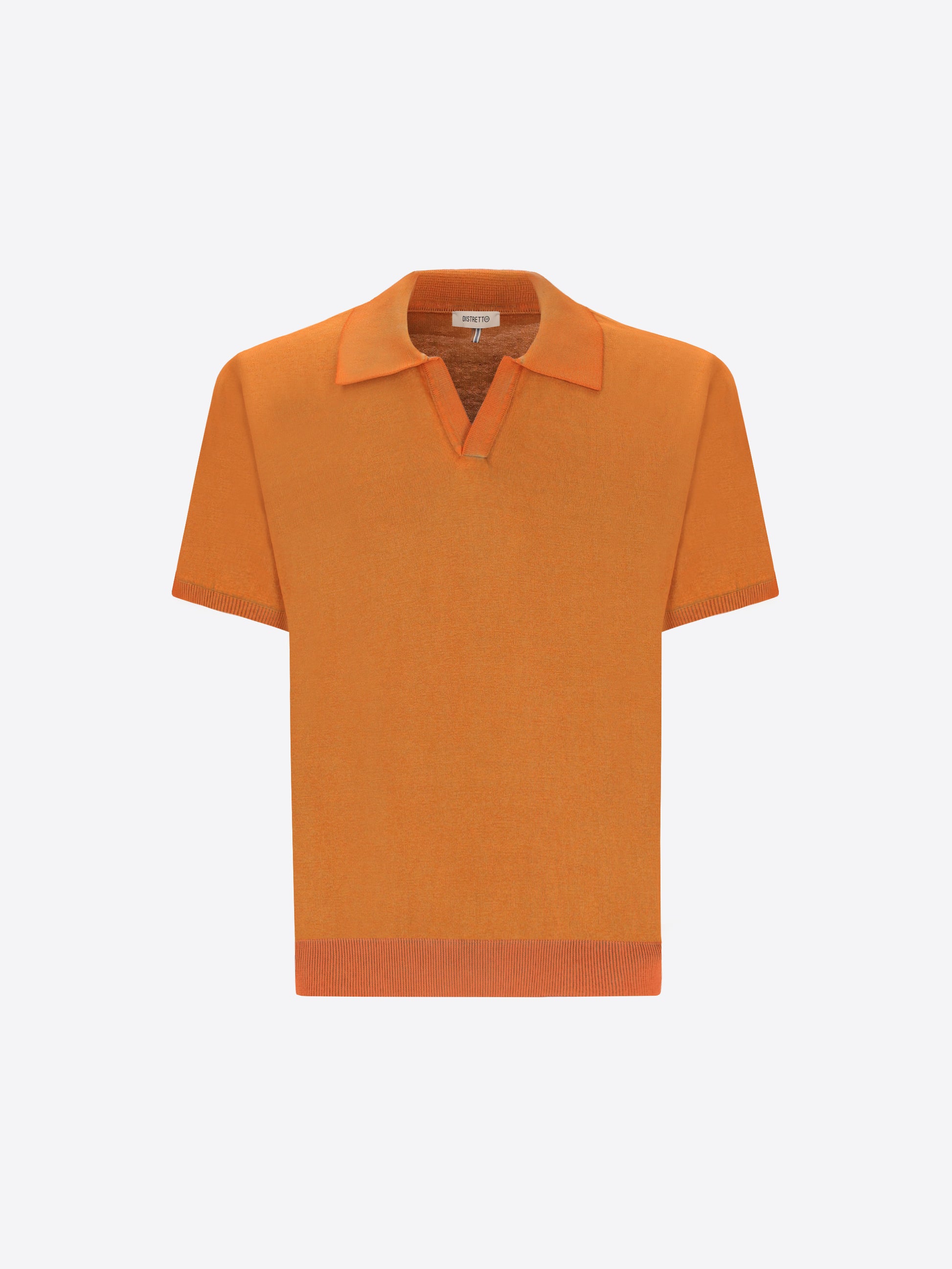 Polo Granito In Garment-Dyed Cotton Yarn With Double-Tone Interior/Exterior Treatment