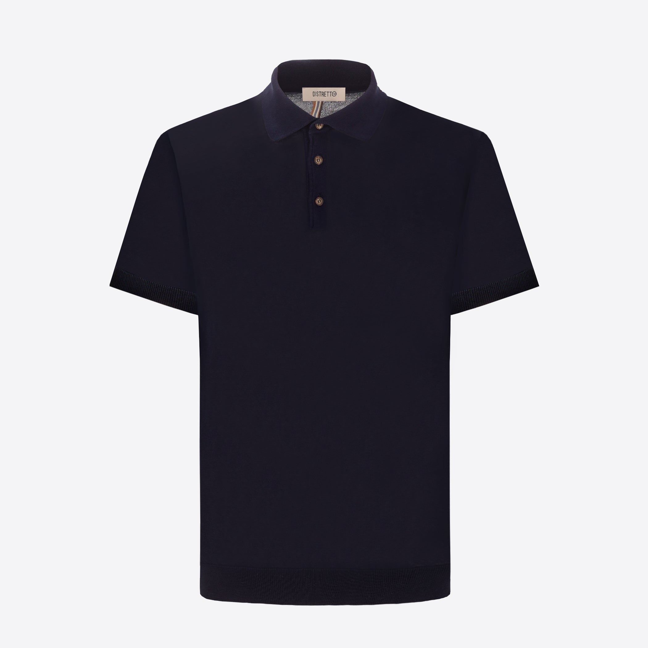 Polo Carrara In Filato Crèpe Di Cotone Tinto In Capo - Icon