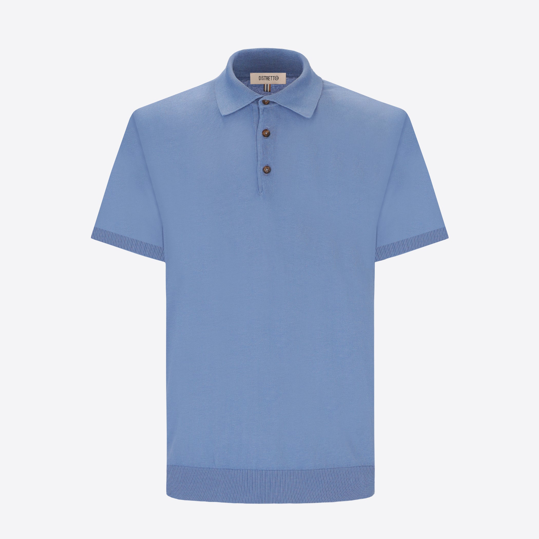 Polo Carrara In Garment-Dyed Cotton Crepe Yarn